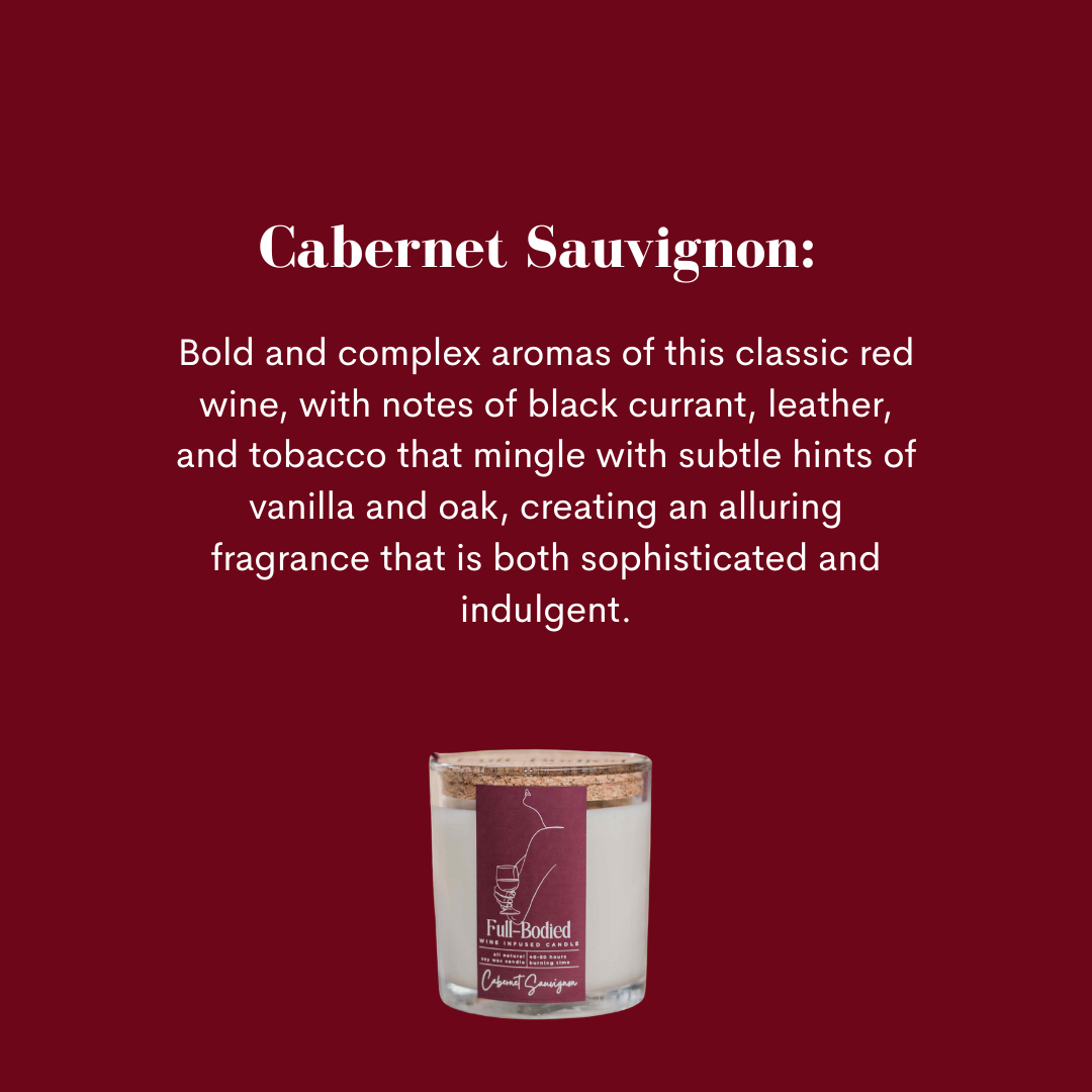 Wine-Infused Natural Soy Wax Scented Candles (assorted)