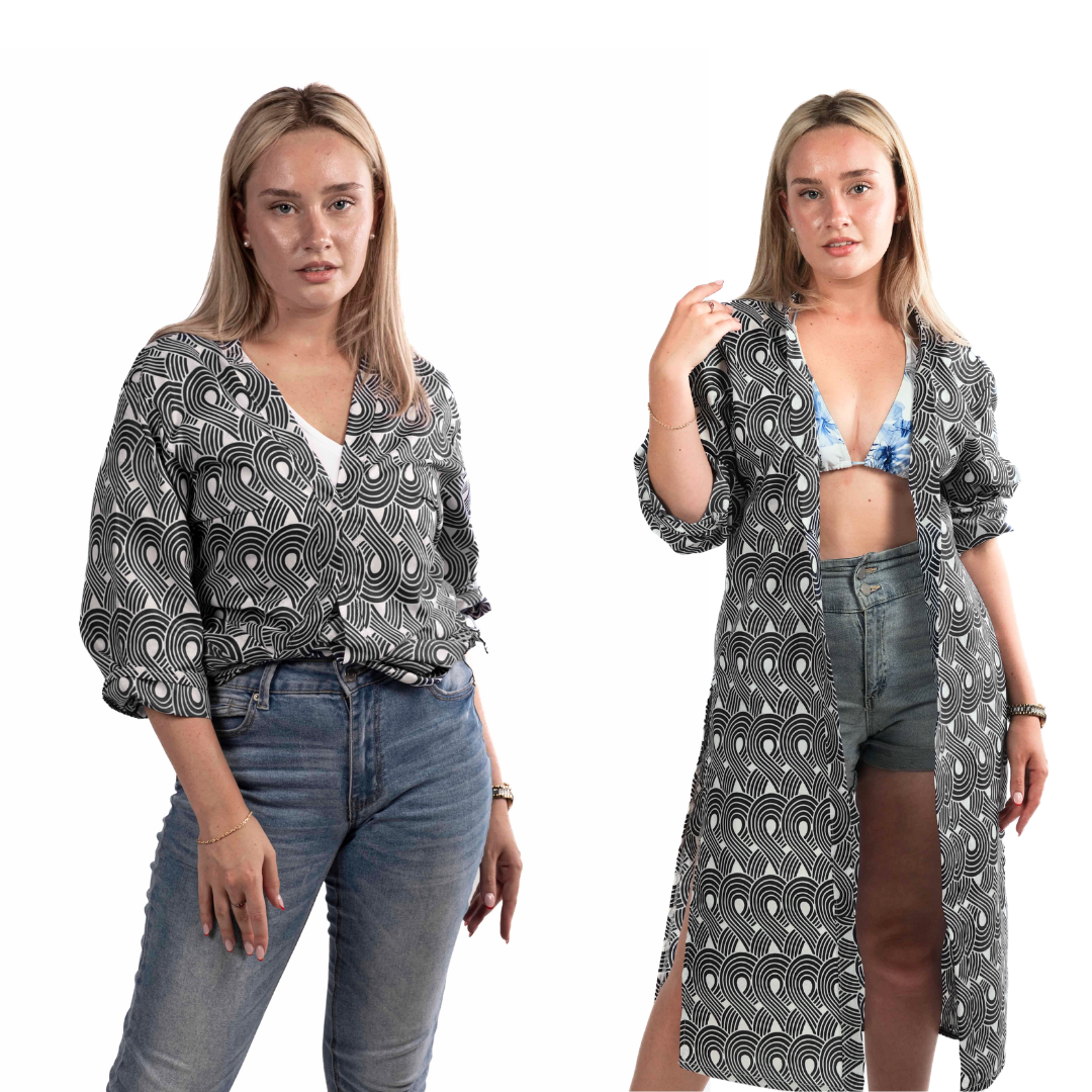 African Wax Print Multi-Wear Kimonos (new styles added!)