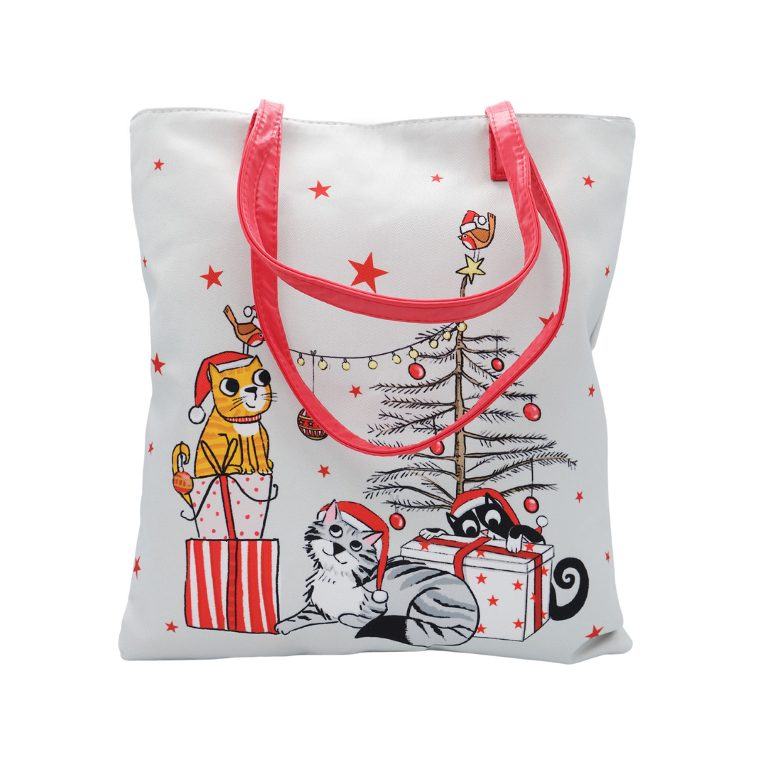 Christmas Paws & Purrs Tote Bag (assorted designs)