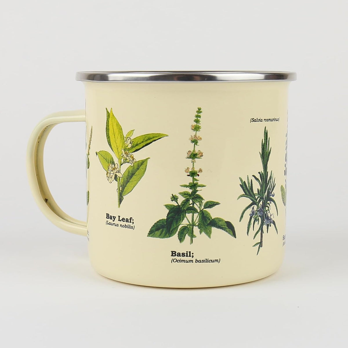 Herbs Enamel Mug
