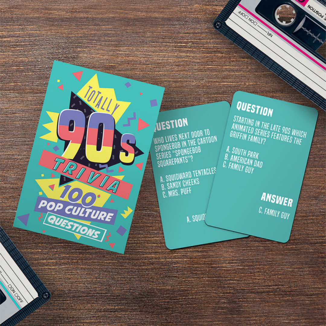 Totally 90s Pop Culture Trivia Card Pack
