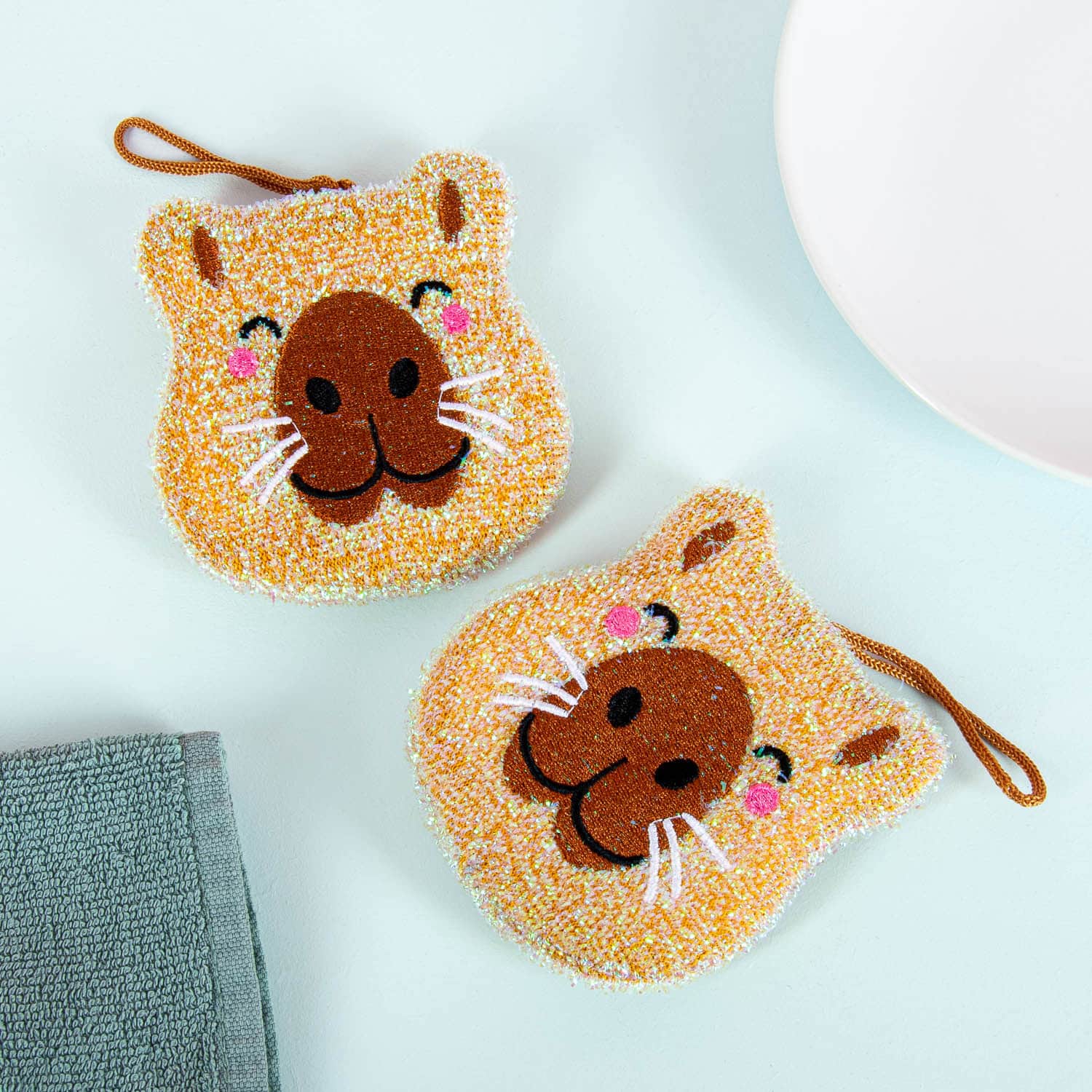 Capybara Scrub Sponges (set of 2)