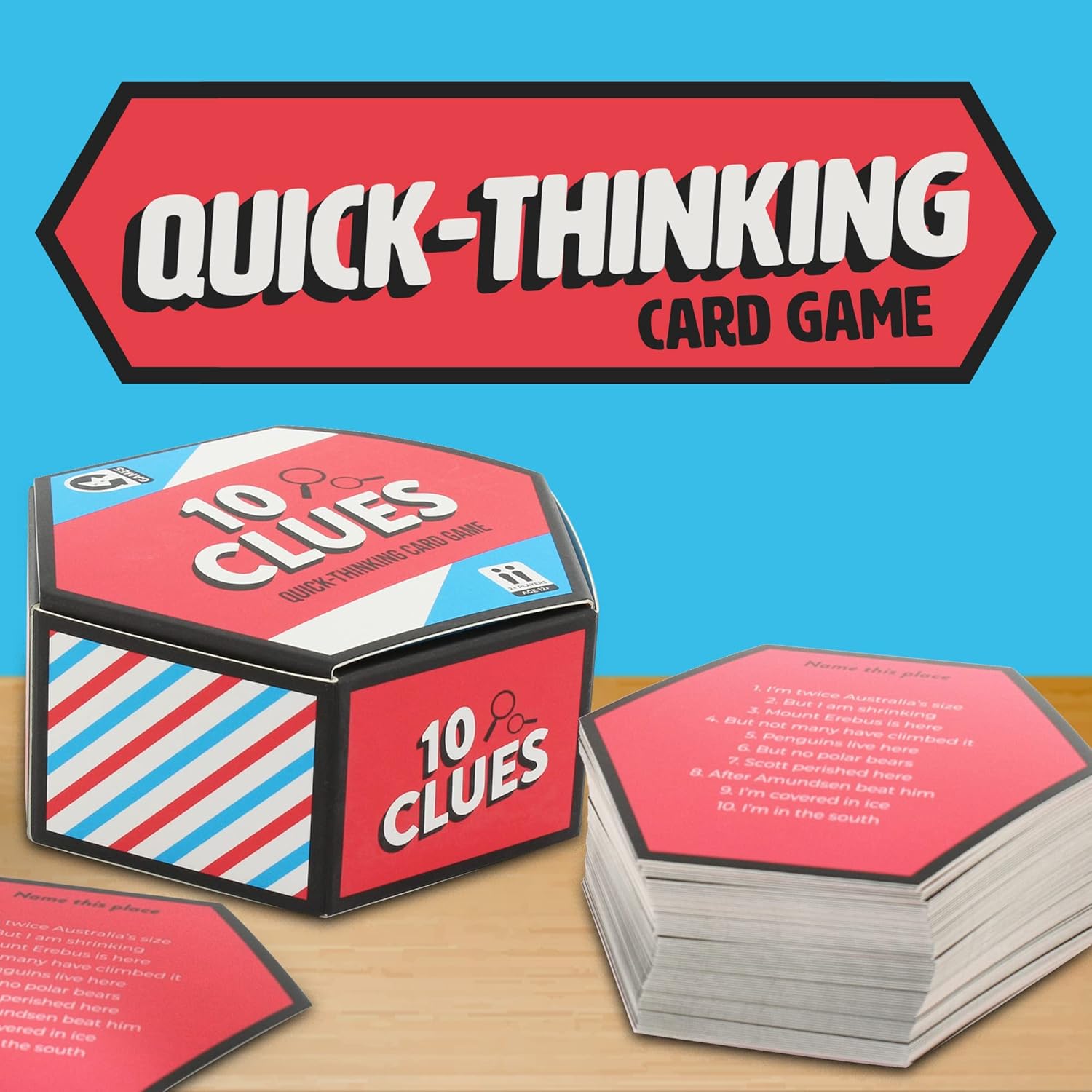 "10 Clues" Quick-Thinking Card Game