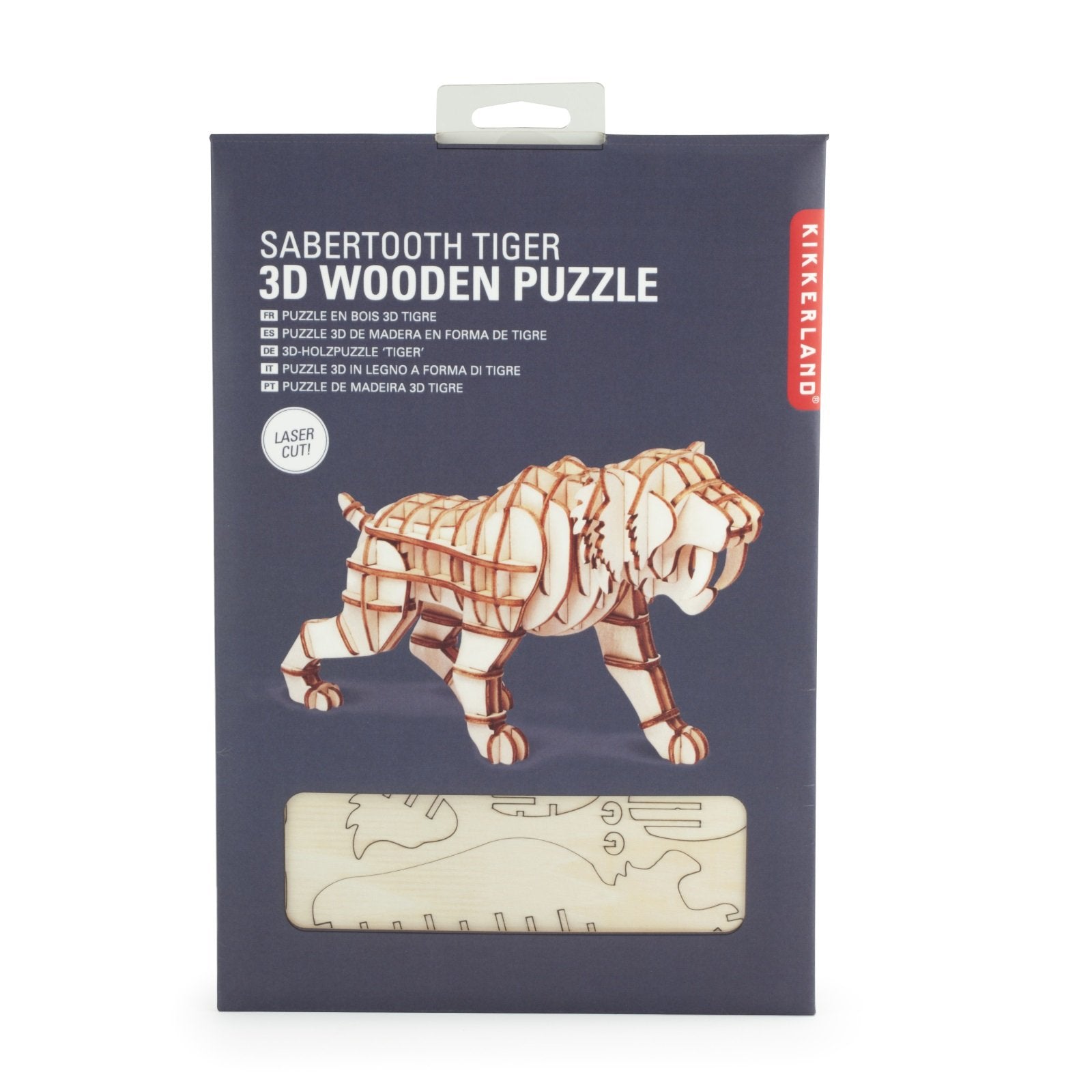 3D Wooden Sabre Tooth Tiger Puzzle