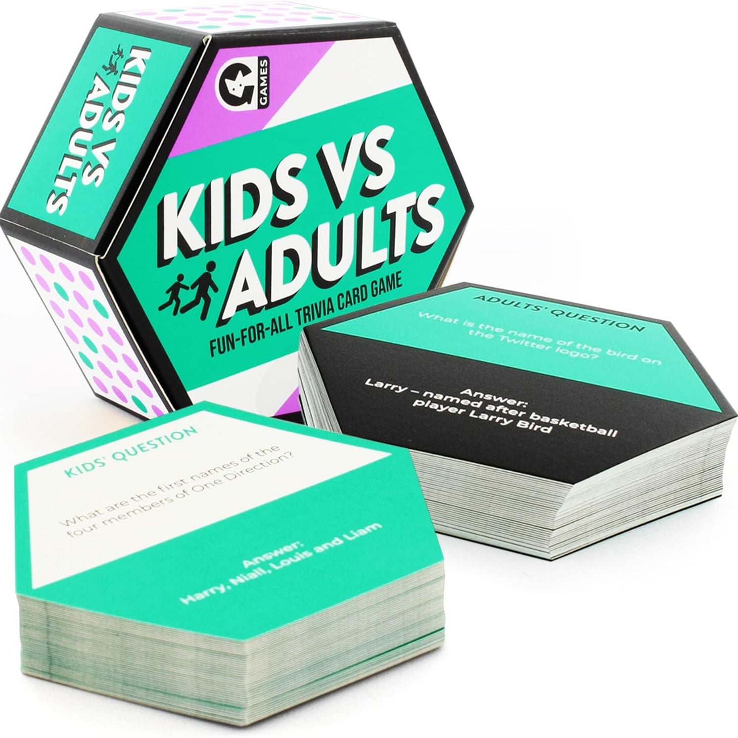 Kids vs Adults Trivia Card Game