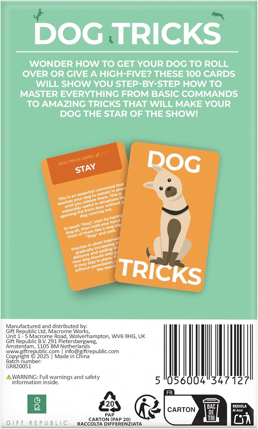 Dog Tricks Card Pack