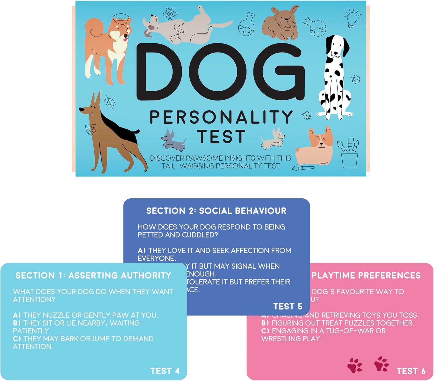 Dog Personality Test Card Pack