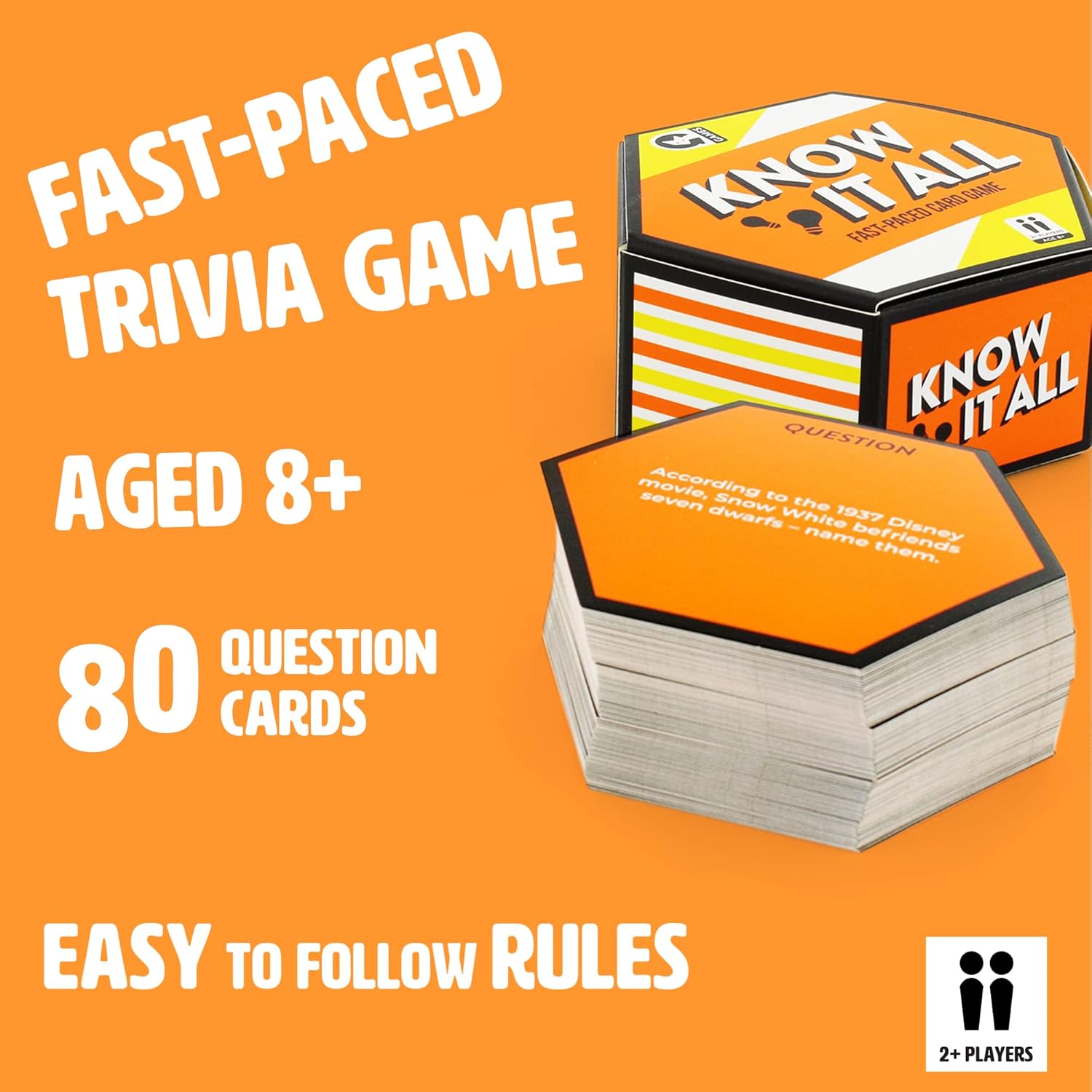 "Know It All" Fast-Paced Card Game