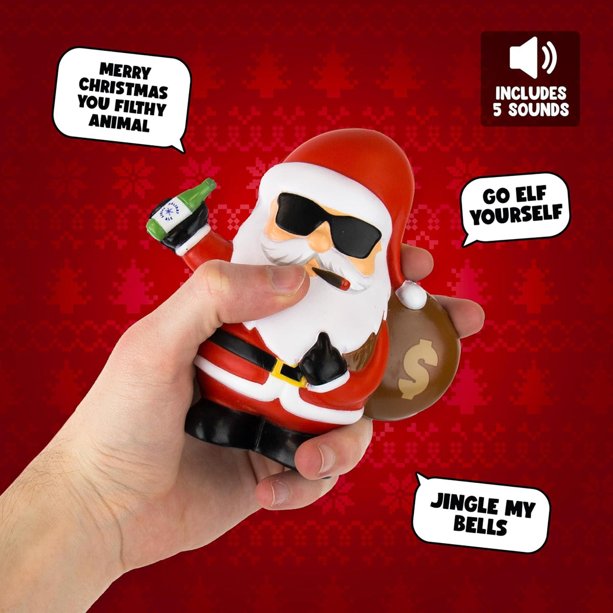 Bad Santa Talking Stress-Relief Toy