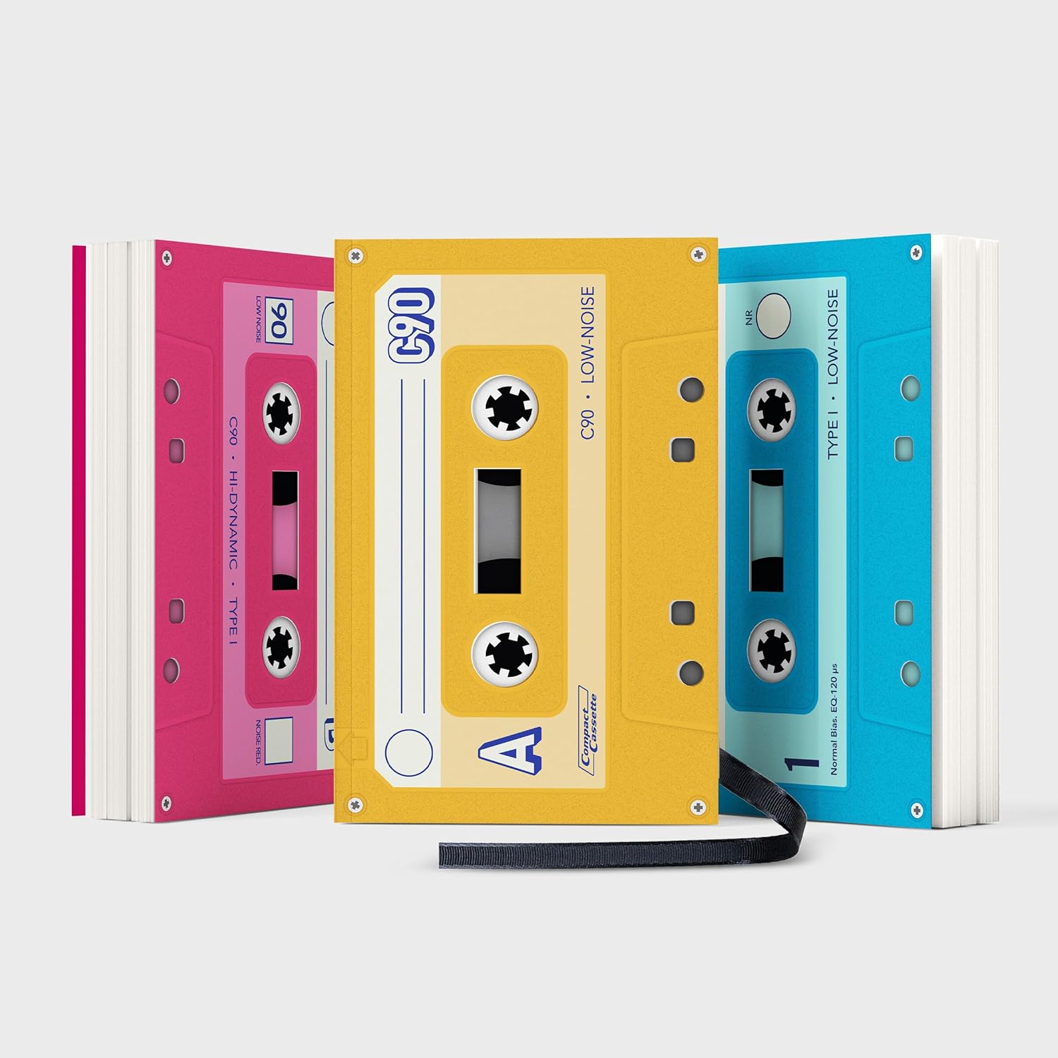 Mixtape Cassette Mini Notebooks (Set of 3)