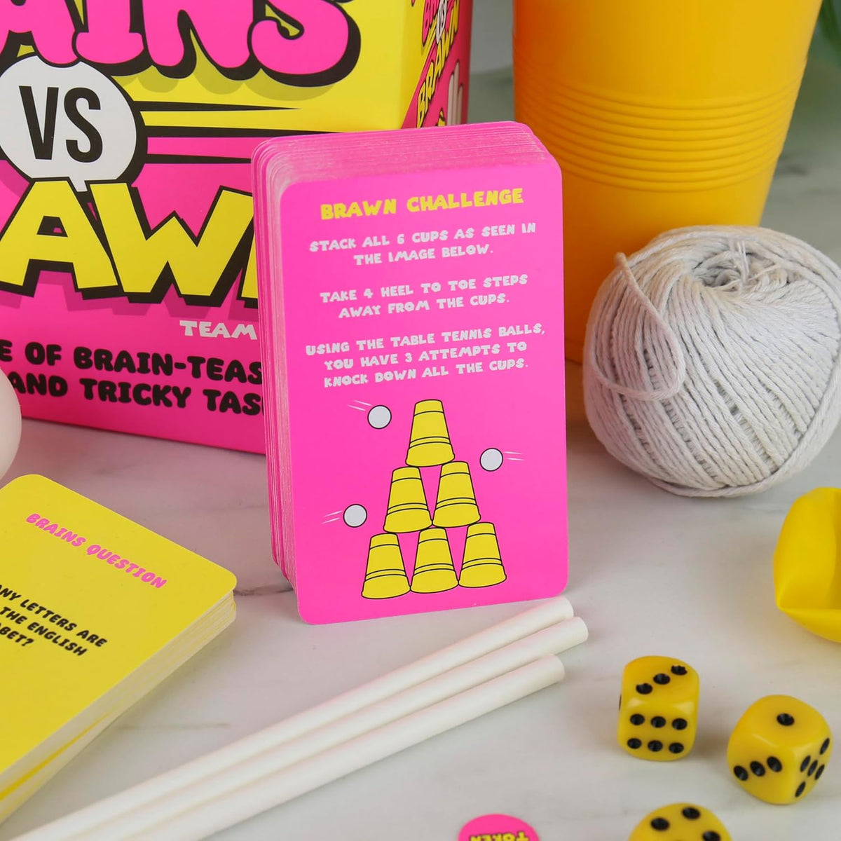 Brains vs. Brawn Party Challenge Game