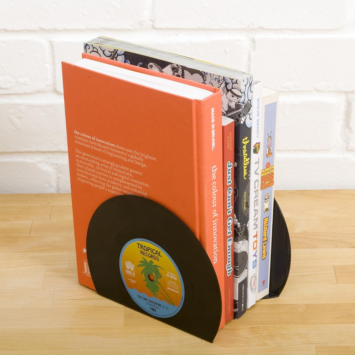 Vinyl Record Bookends (set of 2)
