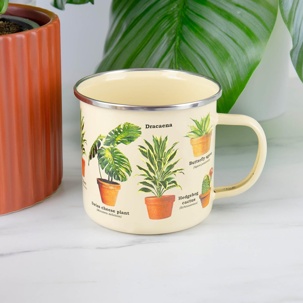 Houseplants Enamel Mug