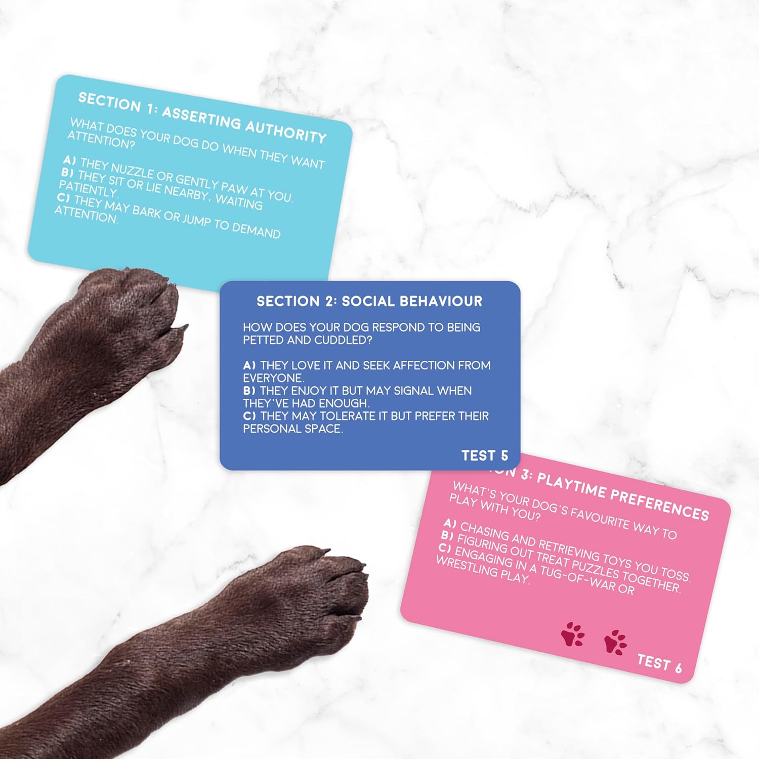 Dog Personality Test Card Pack