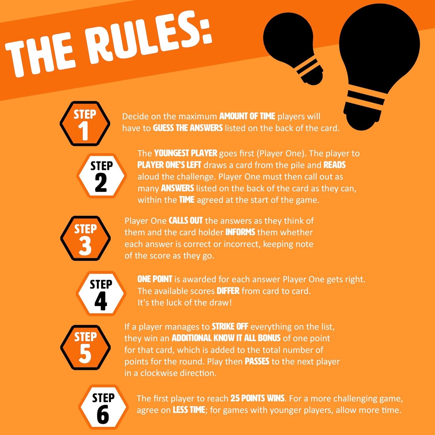 "Know It All" Fast-Paced Card Game