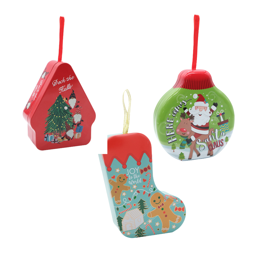 Christmas Bauble Tins (assorted)
