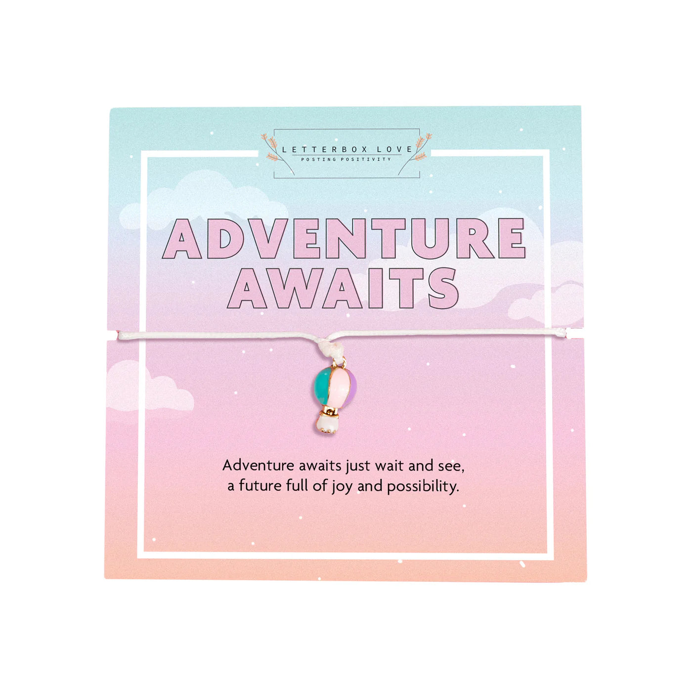 "Adventure Awaits" Keepsake Bracelet and Card Set