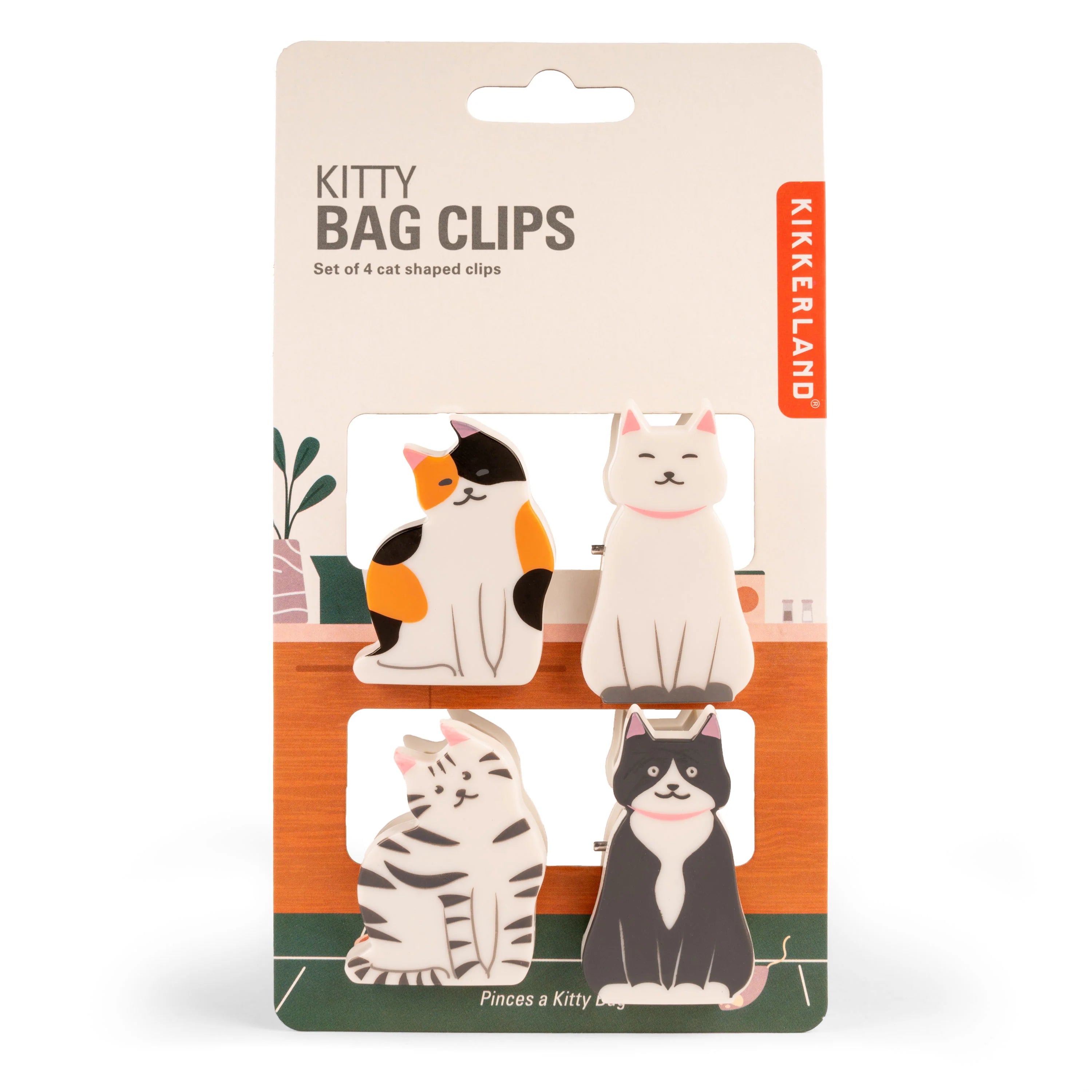 Kitty Cat Bag Clips (set of 4)