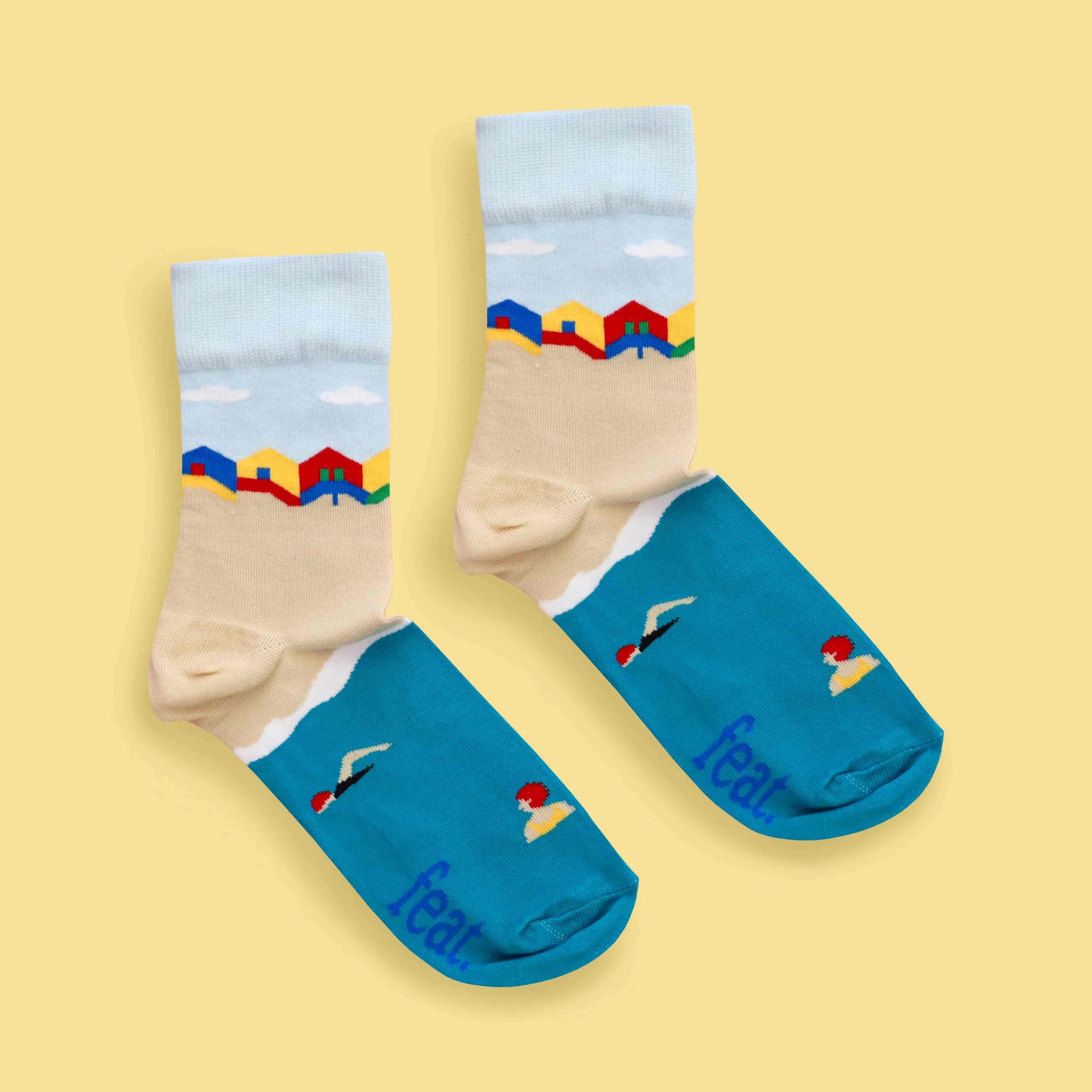 Muizenberg Beach Hut Socks (His & Hers sizes)