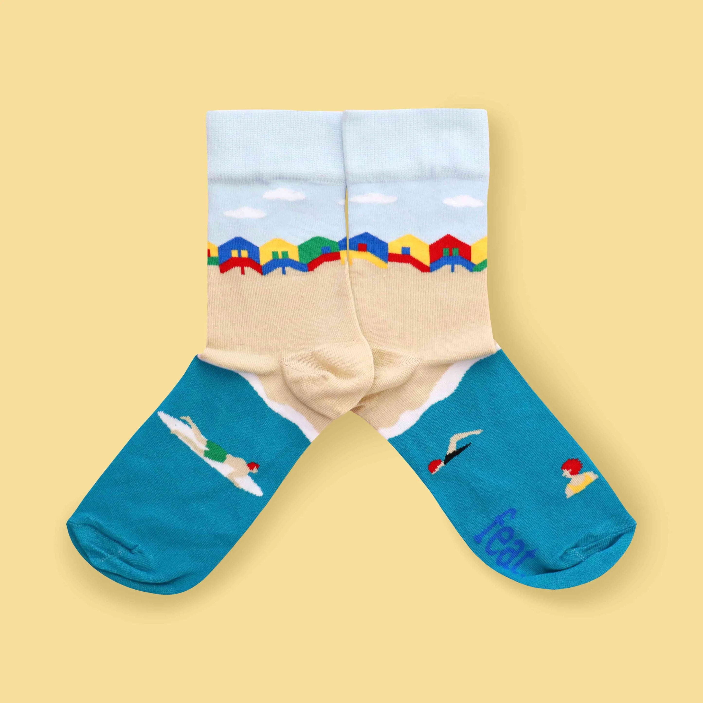 Muizenberg Beach Hut Socks (His & Hers sizes)