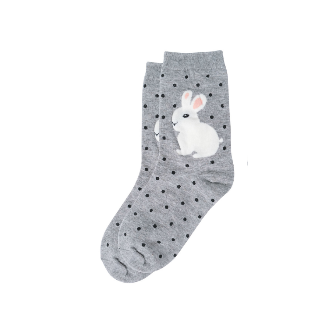 Ladies' Grey Bunny Socks