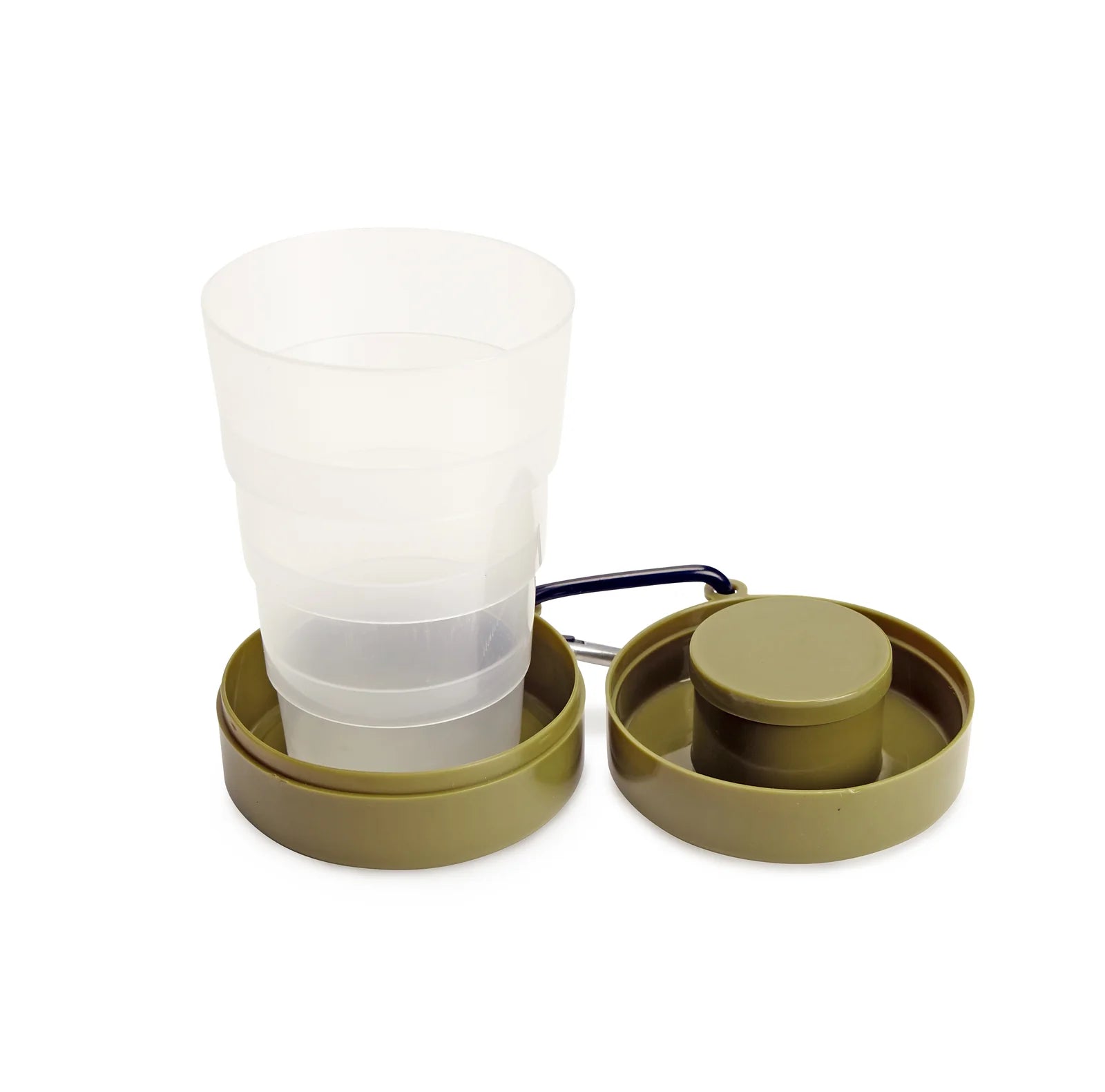 Portable Collapsible Tumbler with Pill Compartment