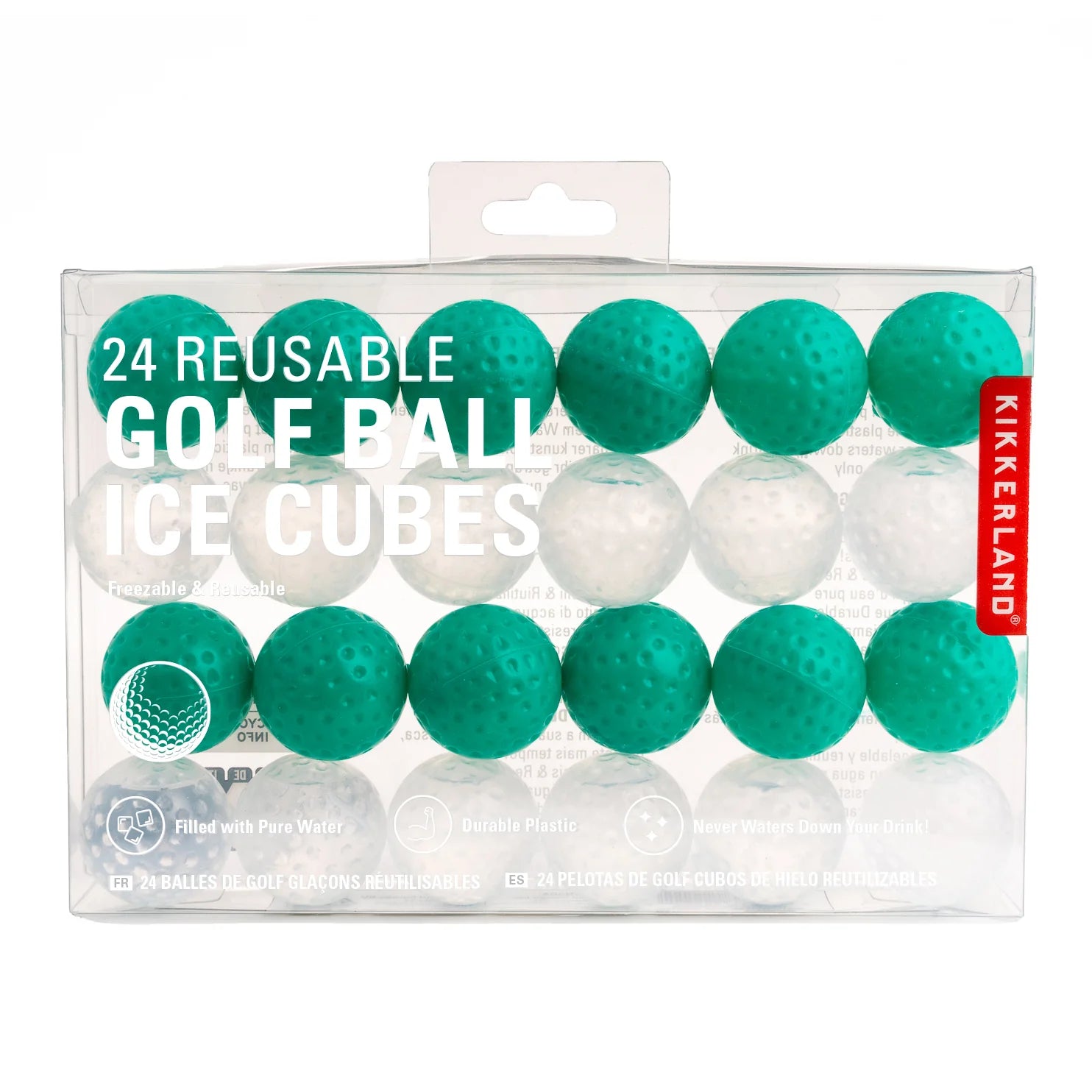 Reusable Golf Ball Ice Cubes (Set of 24)