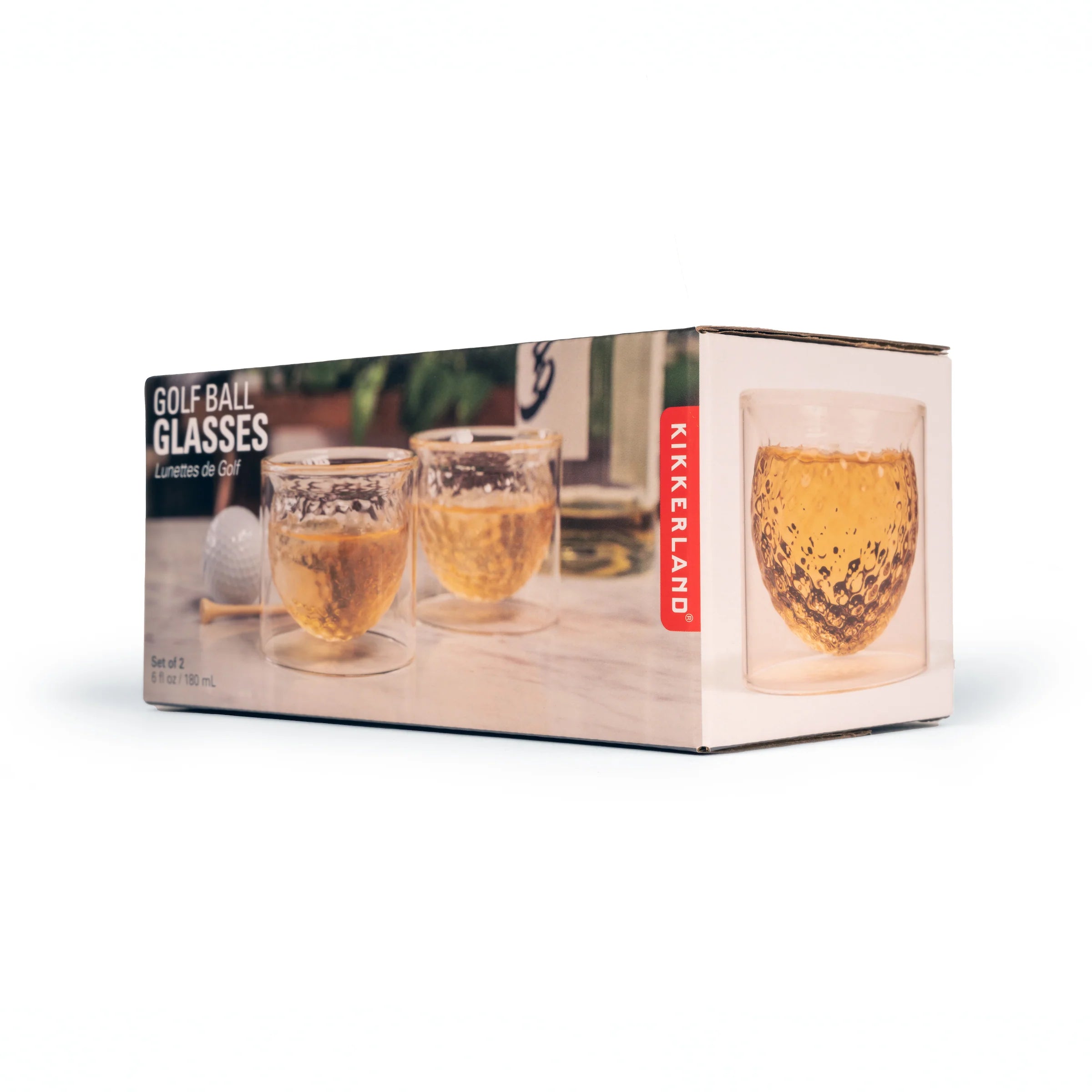 Golf Ball Whiskey Glasses (set of 2)