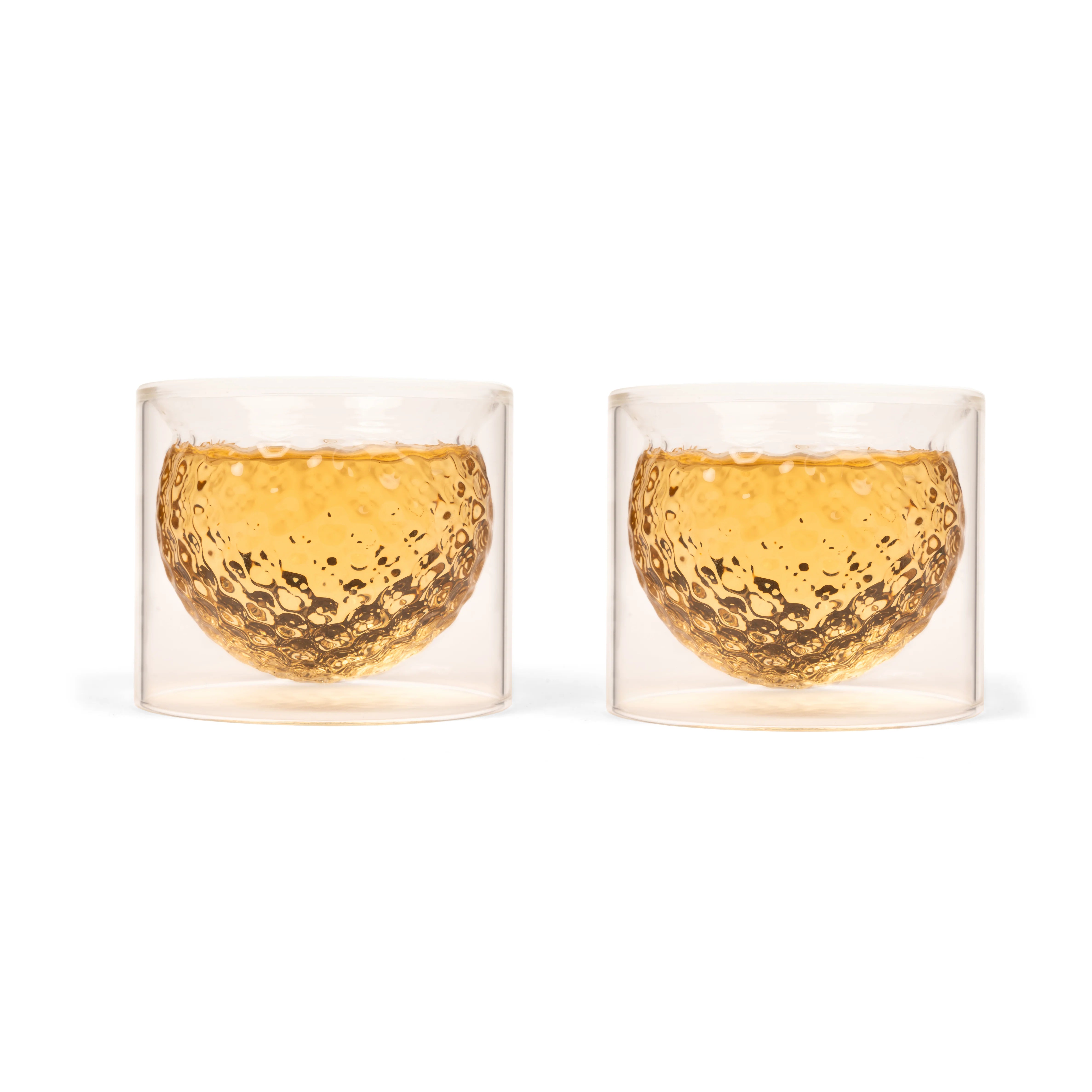 Golf Ball Whiskey Glasses (set of 2)