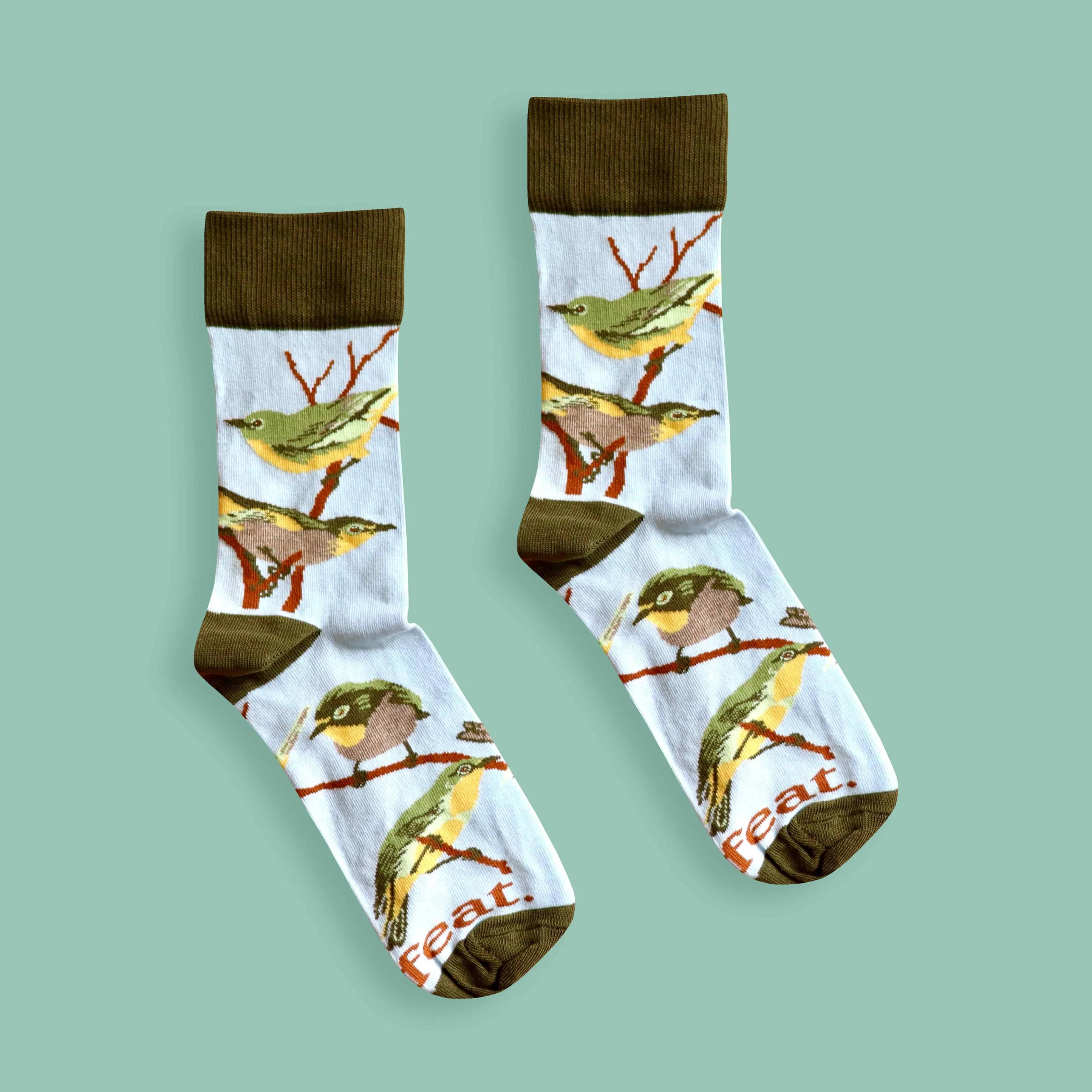 Cape White-Eye Socks (His & Hers sizes)