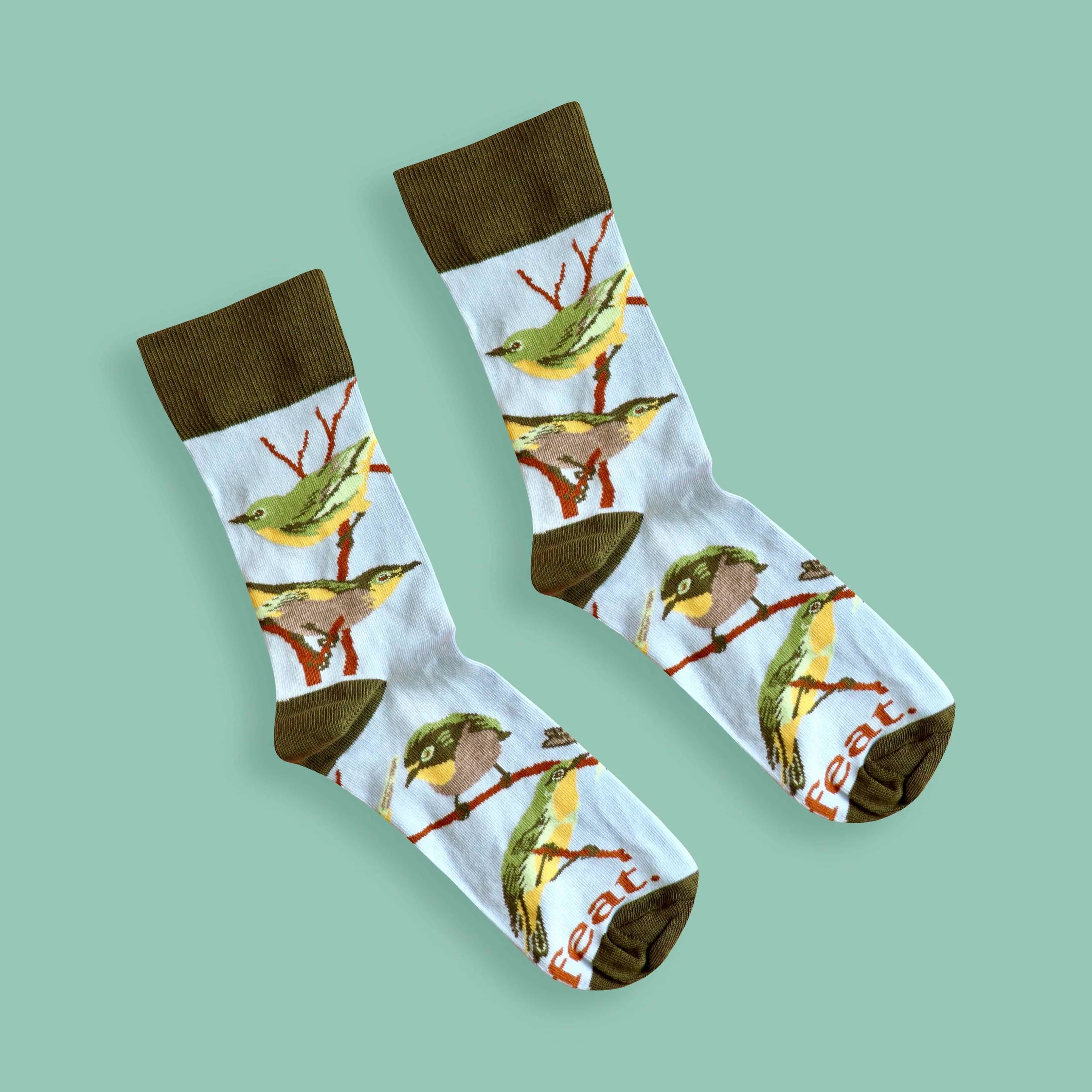 Cape White-Eye Socks (His & Hers sizes)
