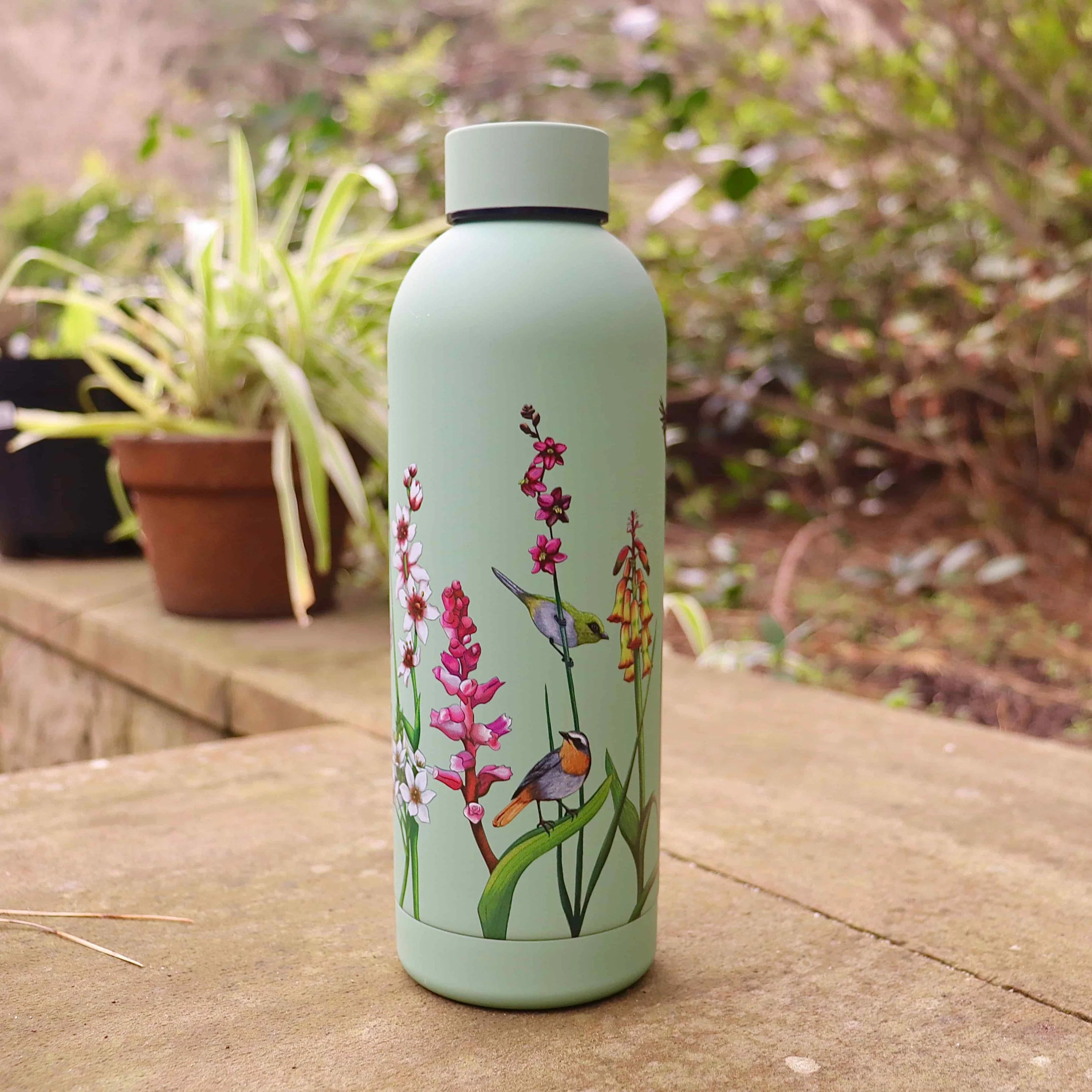 CosyCore Stainless Steel Flasks – Cape Bulbs & Birds