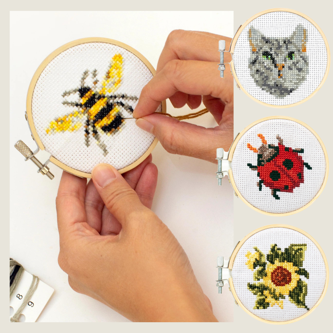 Mini Cross-Stitch Embroidery Kits (assorted)