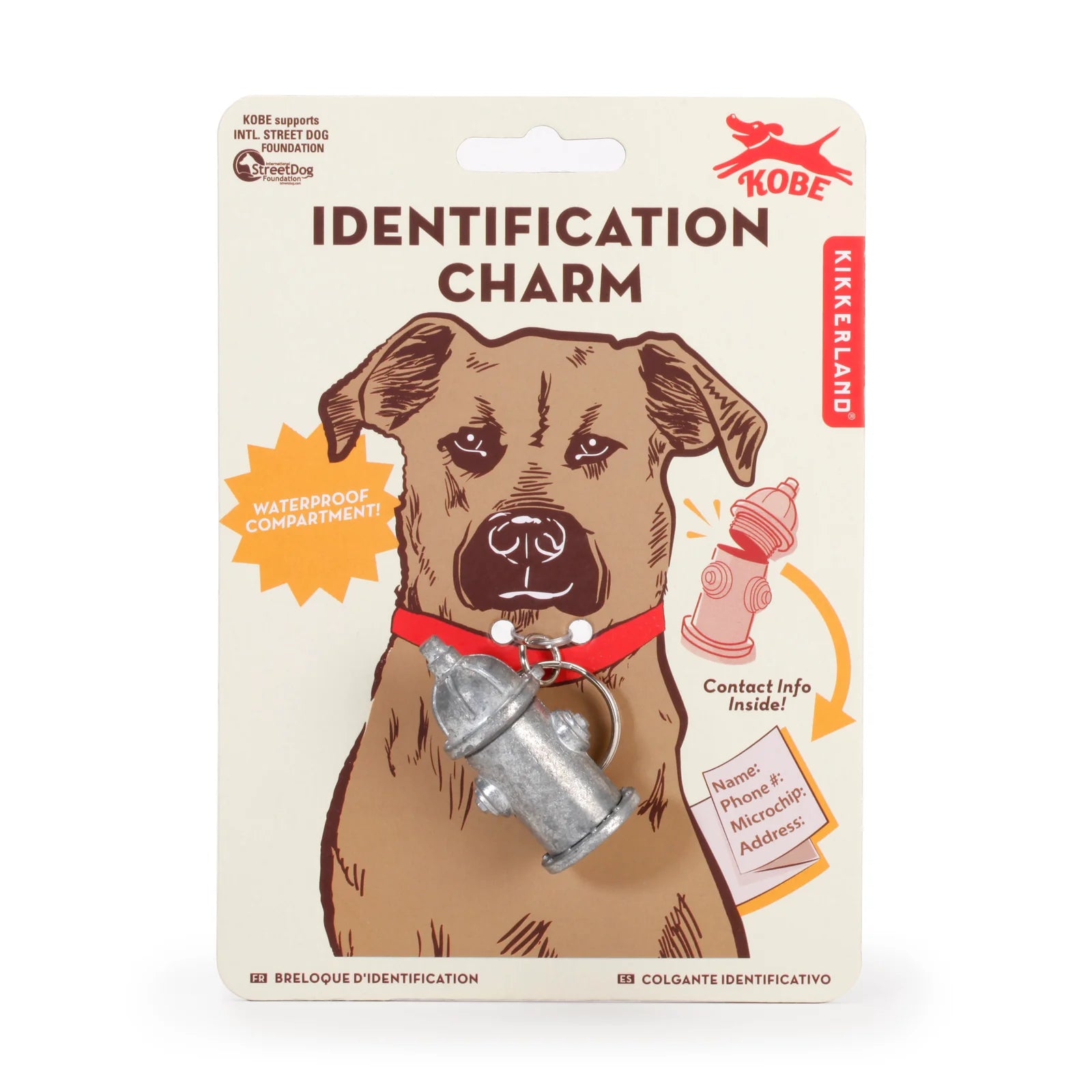 Kobe Dog Collar Identification Charm