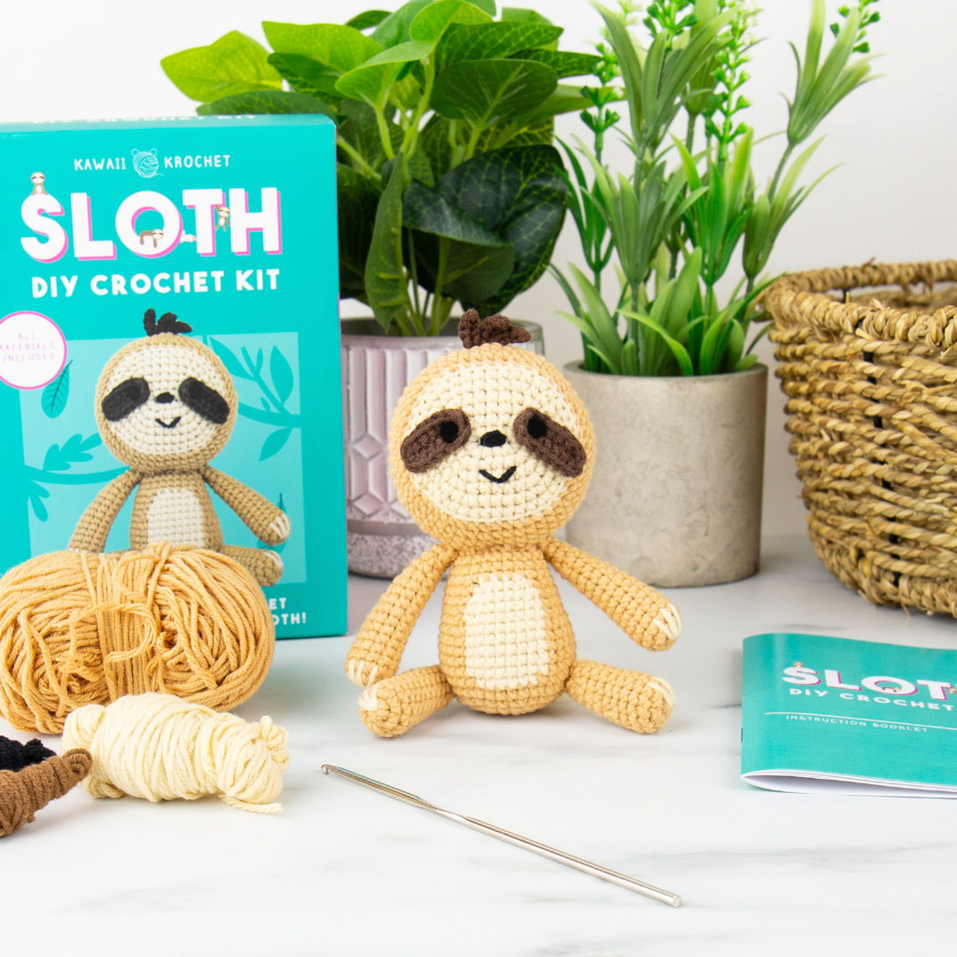 DIY Kawaii Crochet Kit – Sloth