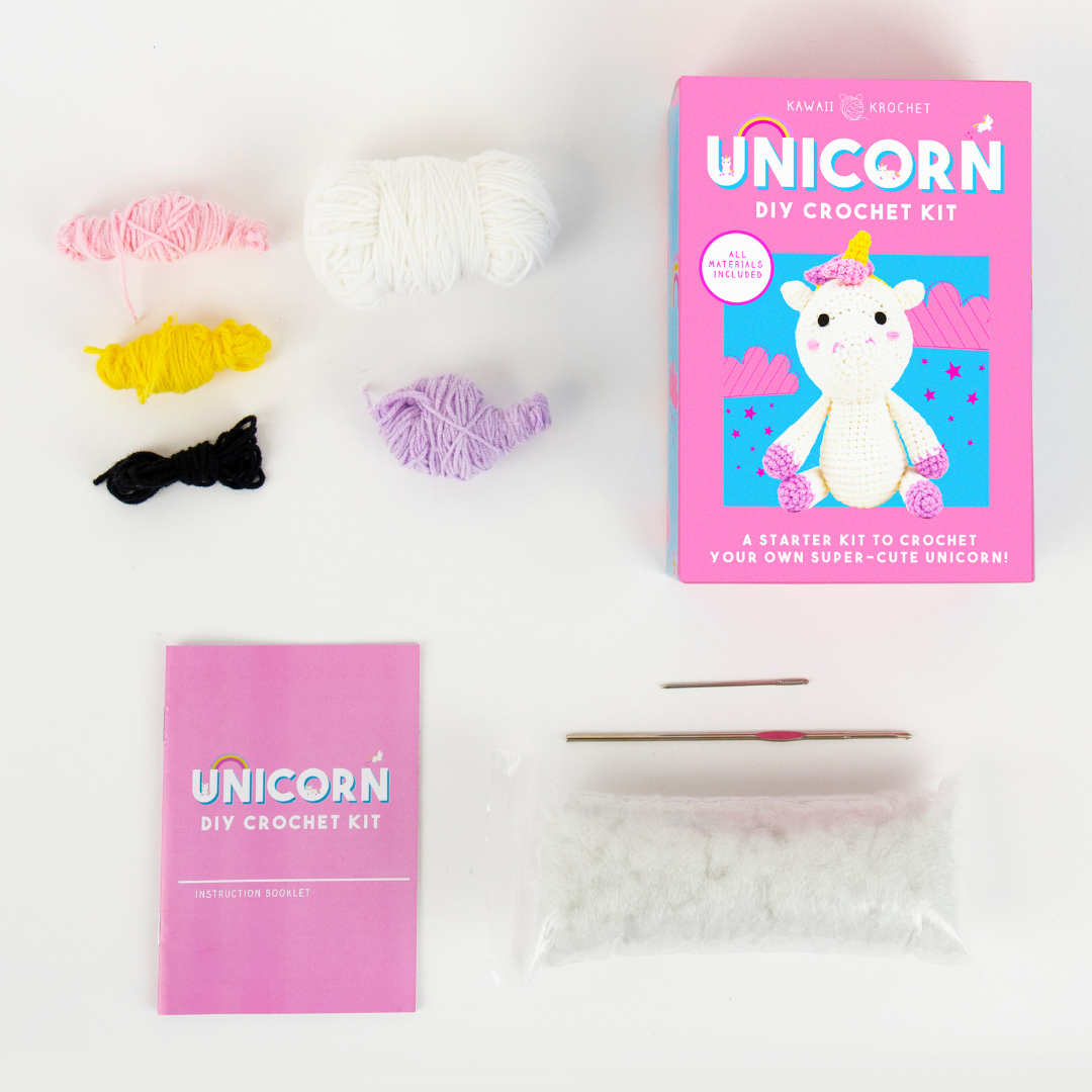 DIY Kawaii Crochet Kit – Unicorn