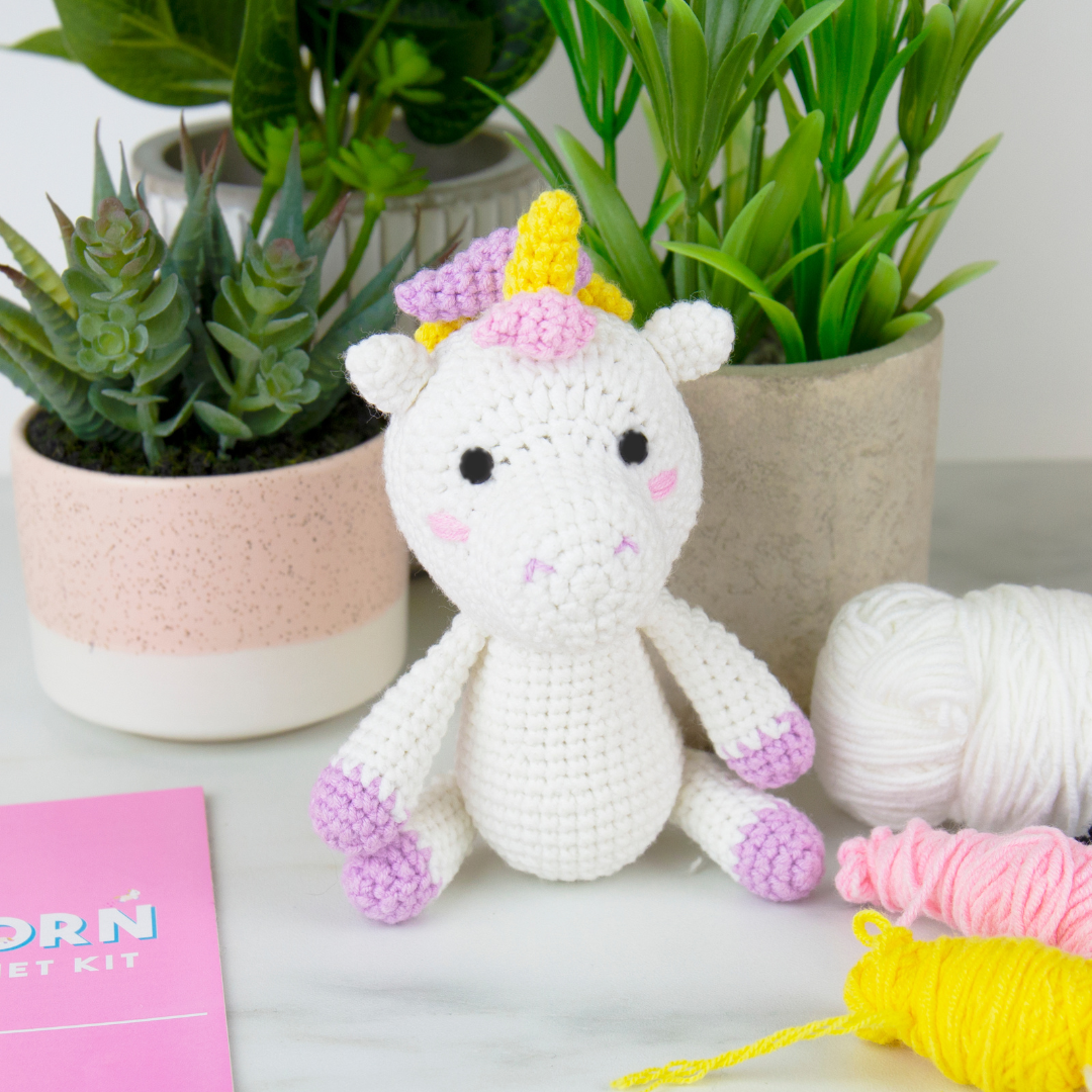 DIY Kawaii Crochet Kit – Unicorn