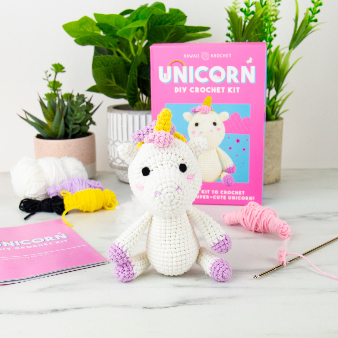 DIY Kawaii Crochet Kit – Unicorn