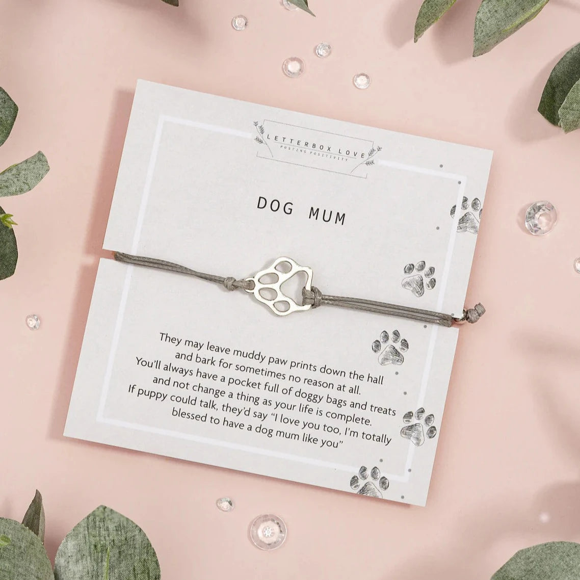 "Dog Mum" Keepsake Bracelet and Card Set