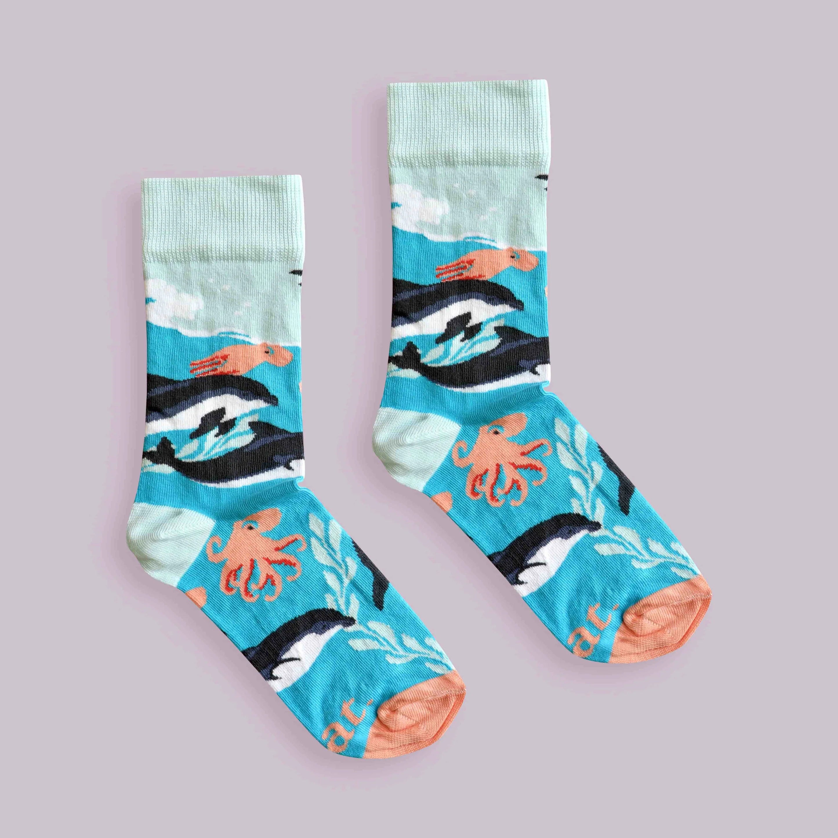 Dolphin Party Socks (His & Hers sizes)