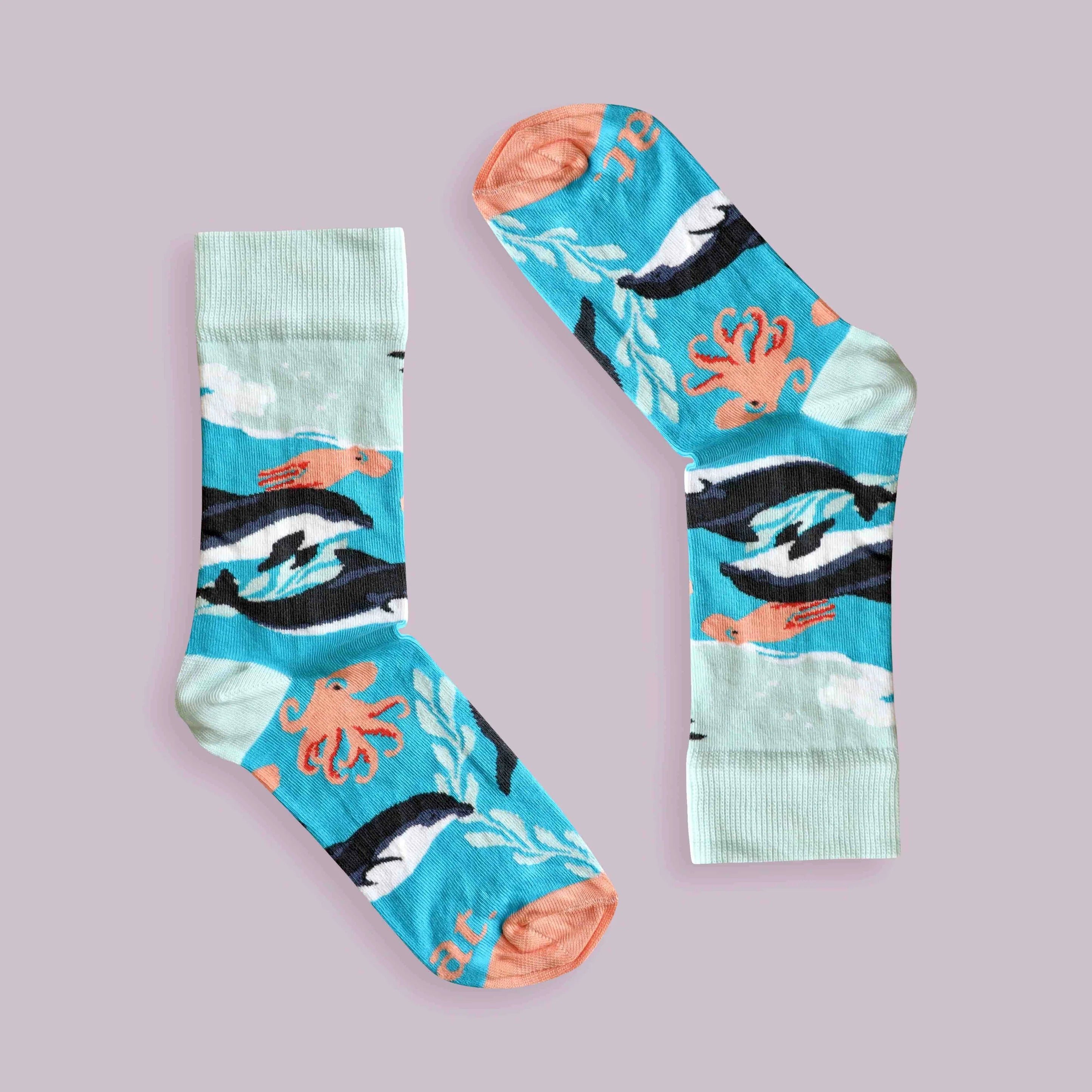 Dolphin Party Socks (His & Hers sizes)