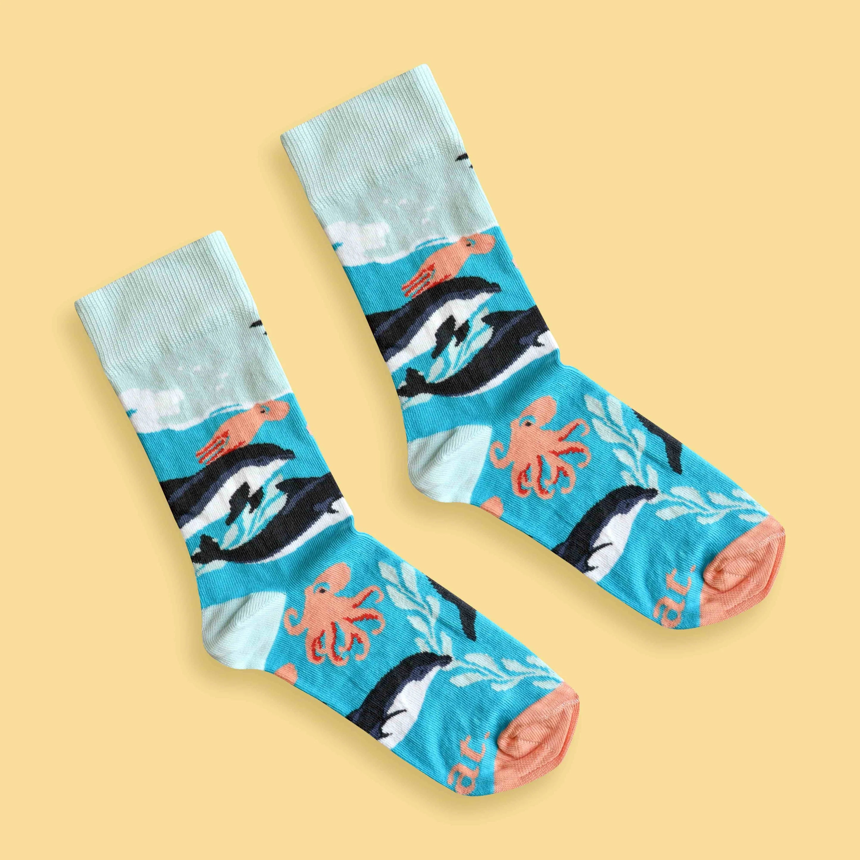 Dolphin Party Socks (His & Hers sizes)