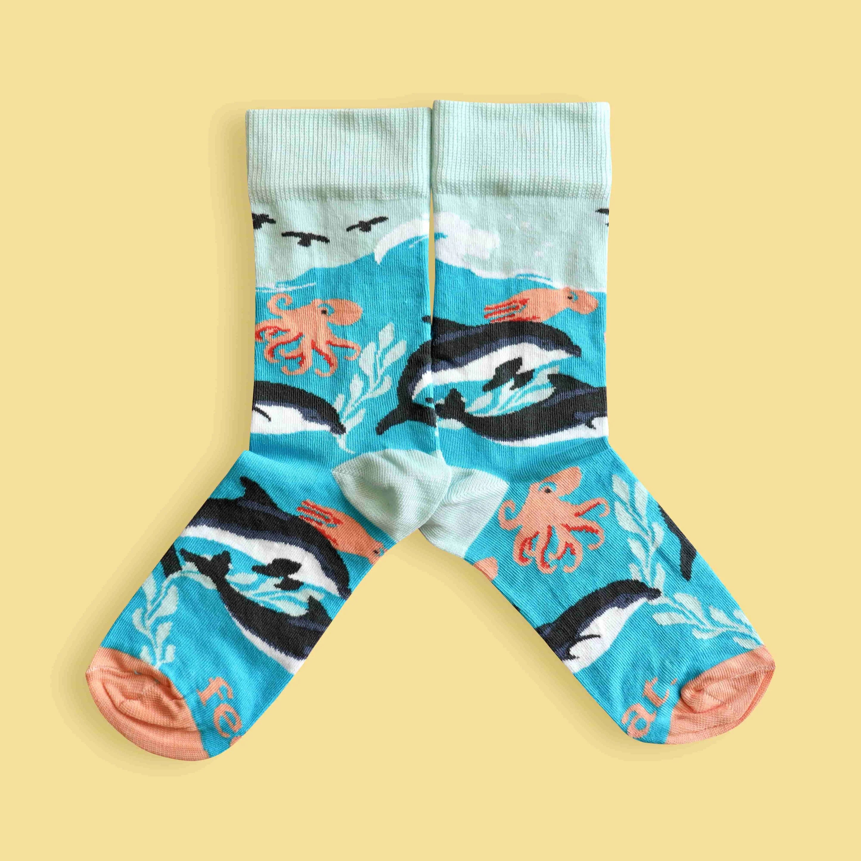 Dolphin Party Socks (His & Hers sizes)
