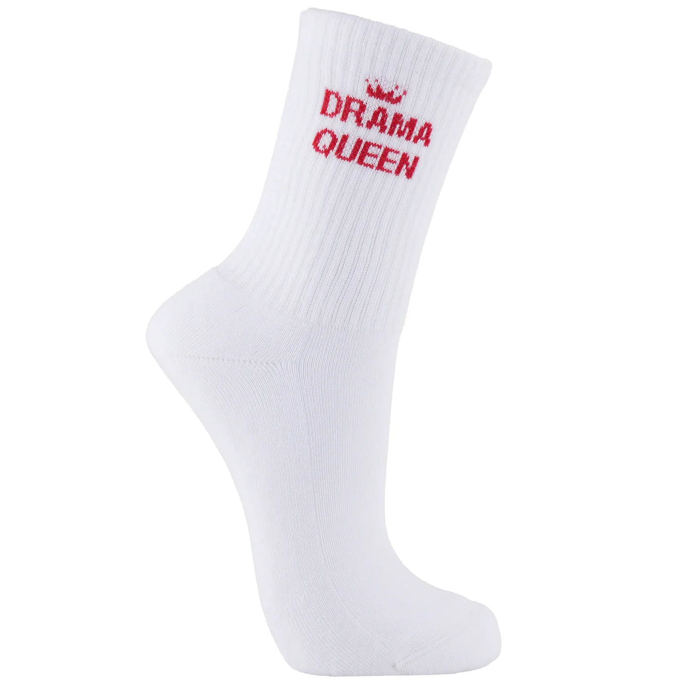 "Drama Queen" Ladies' Ribbed Cotton Socks