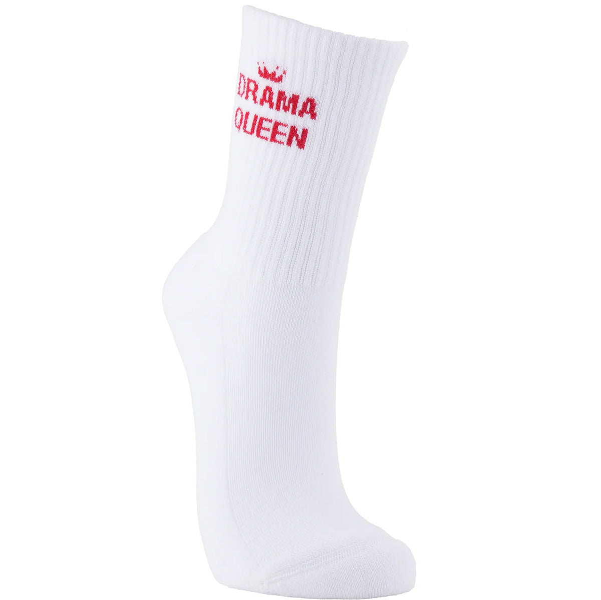 "Drama Queen" Ladies' Ribbed Cotton Socks