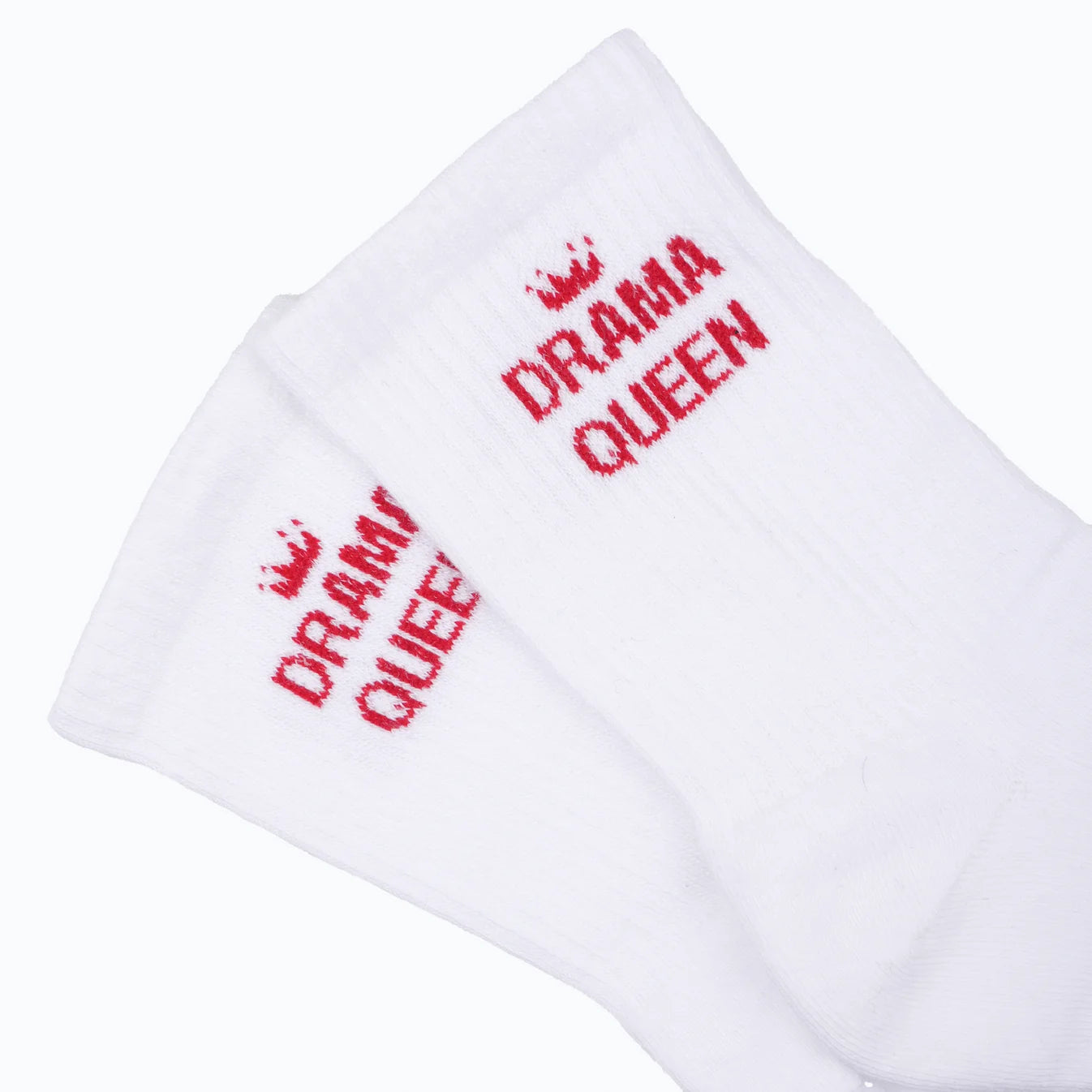 "Drama Queen" Ladies' Ribbed Cotton Socks