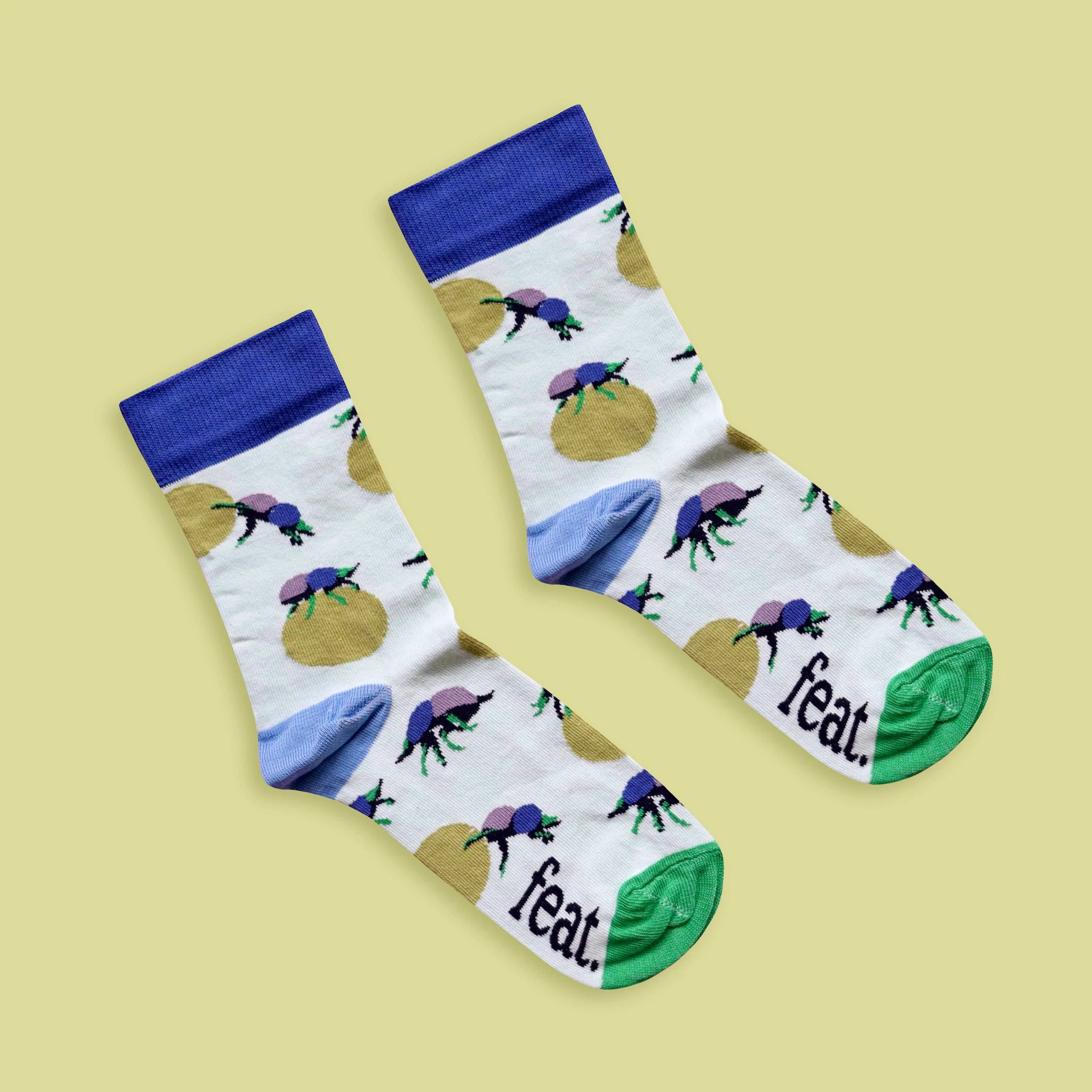 Dung Beetle Socks (His & Hers sizes)