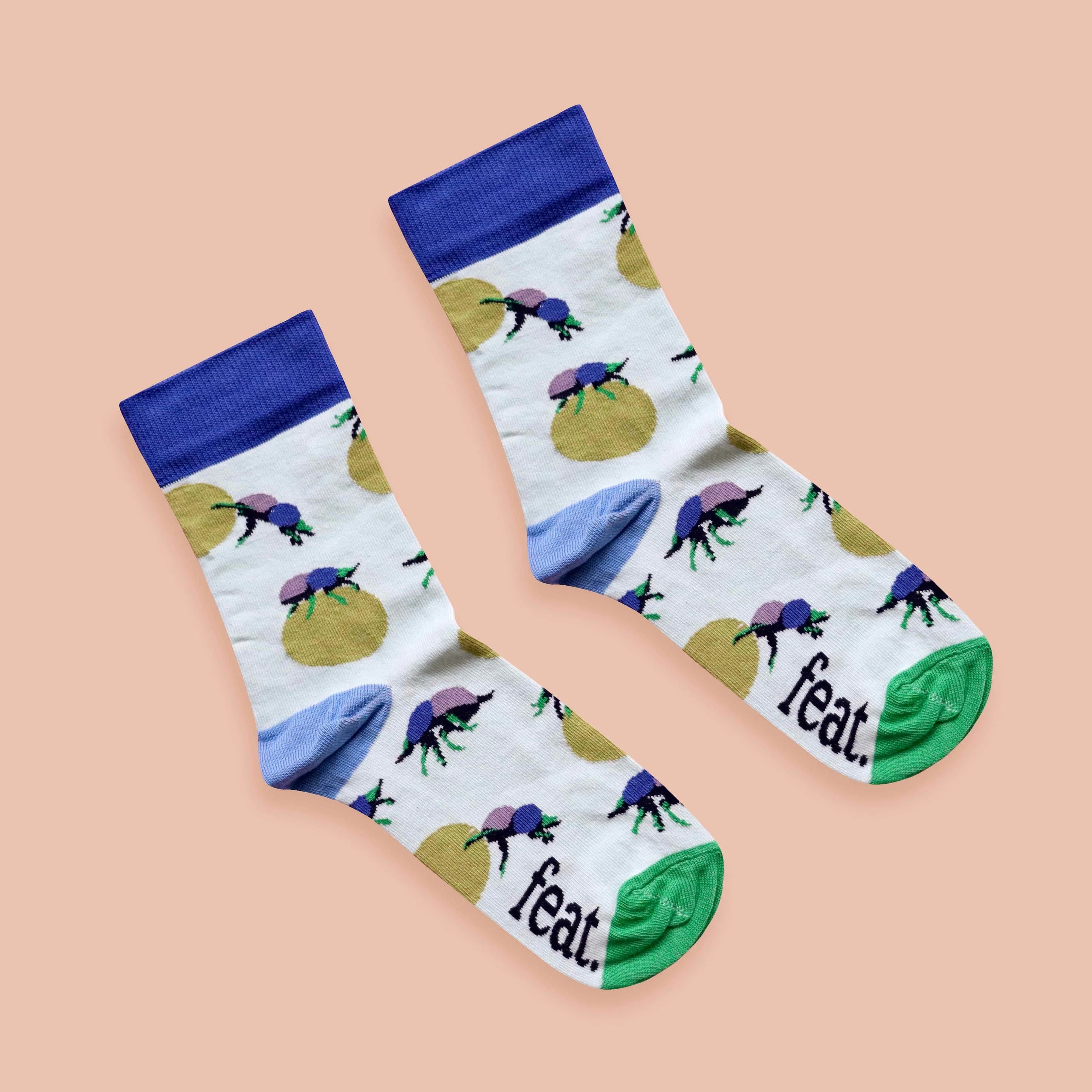 Dung Beetle Socks (His & Hers sizes)