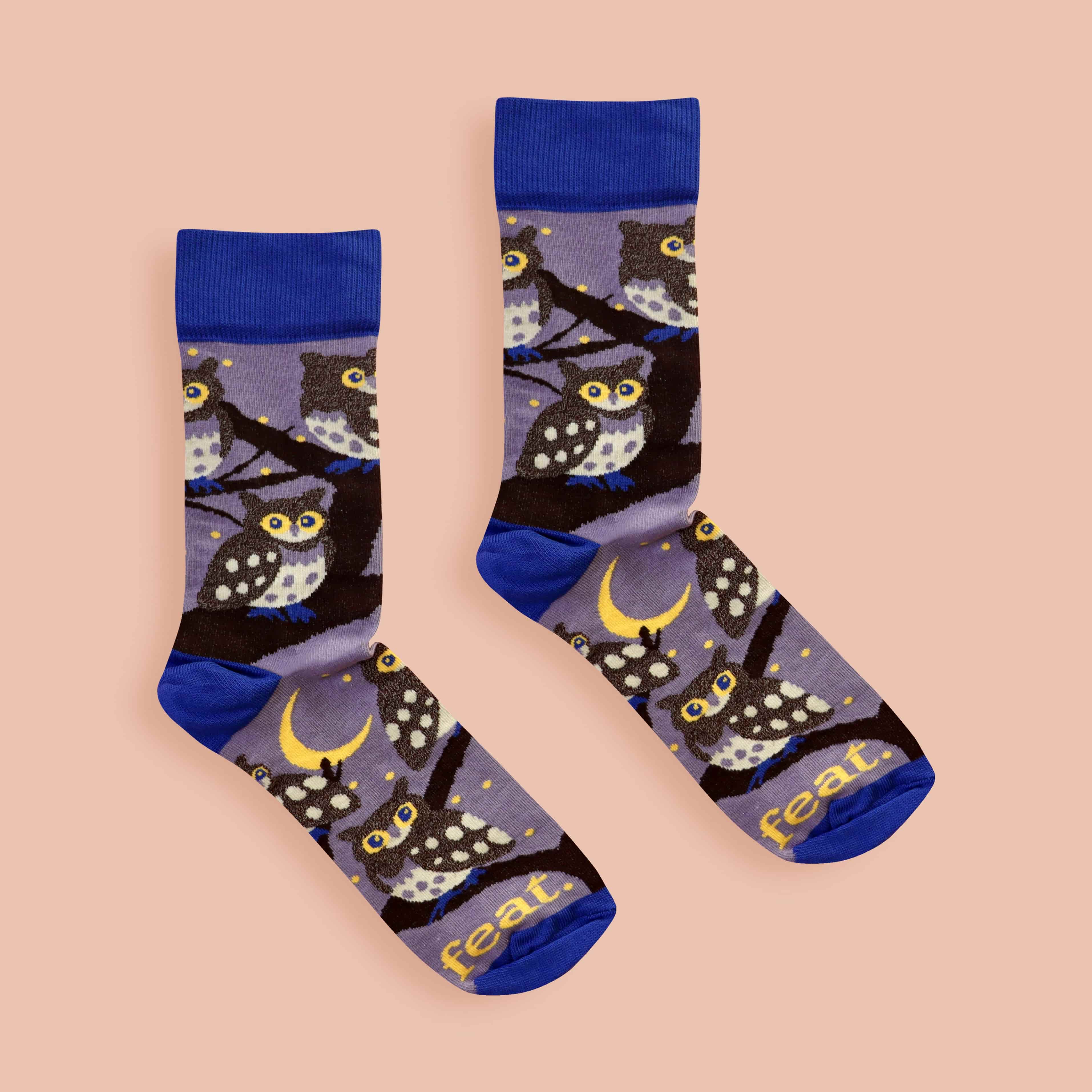 Cape Eagle Owl Socks (His & Hers Sizes)