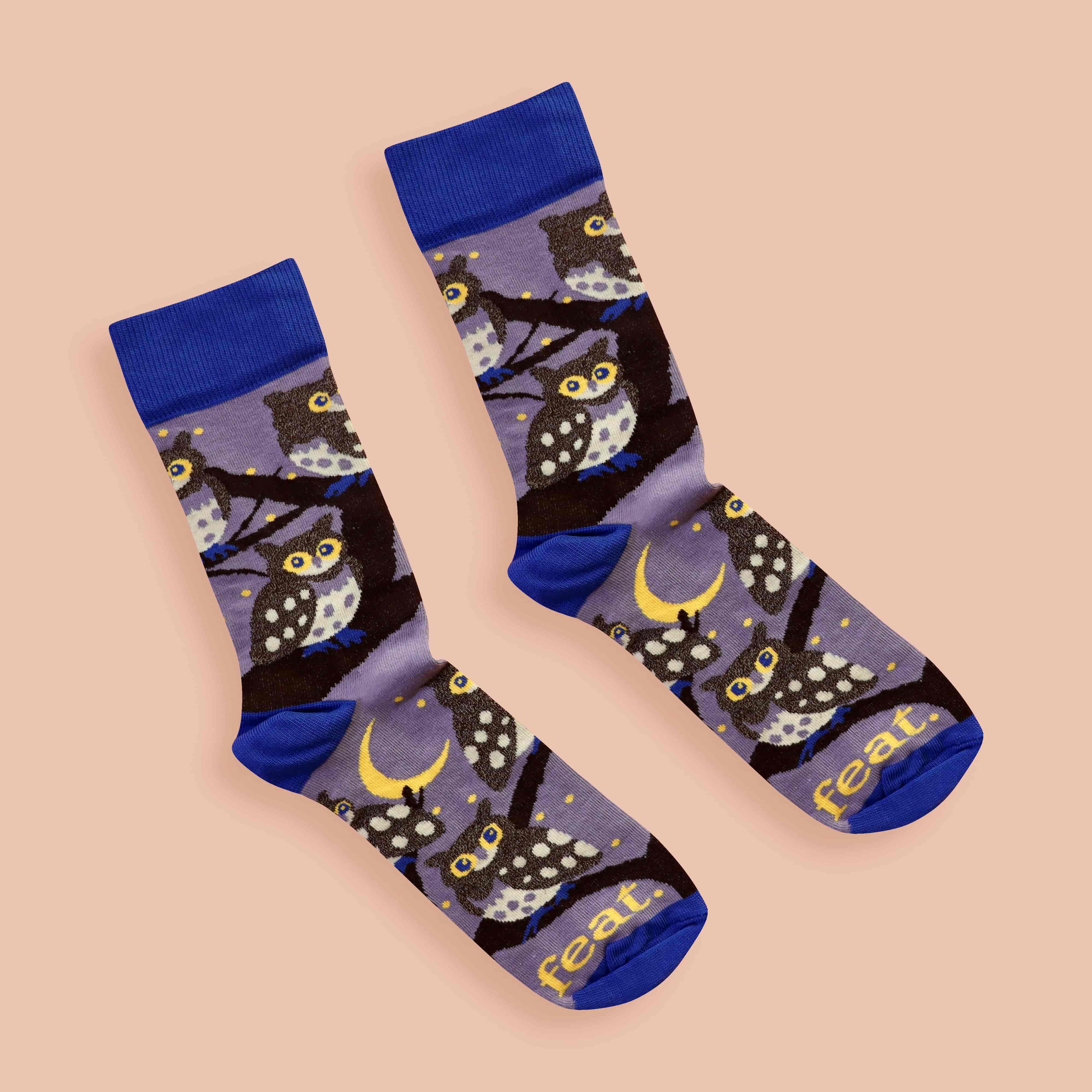 Cape Eagle Owl Socks (His & Hers Sizes)